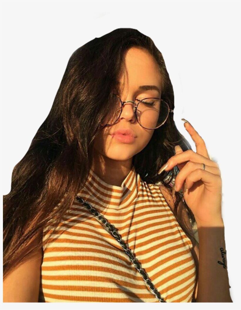Ragazza occhiali maglia gialla righe, 820x1054 Verticale, Telefono
