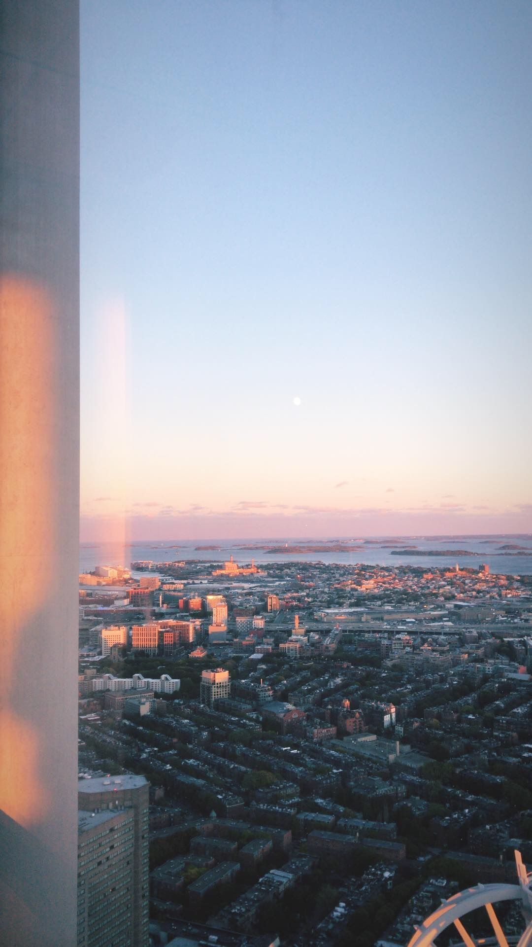 Vista città al tramonto, 1080x1921 Full HD Verticale, Smartphone