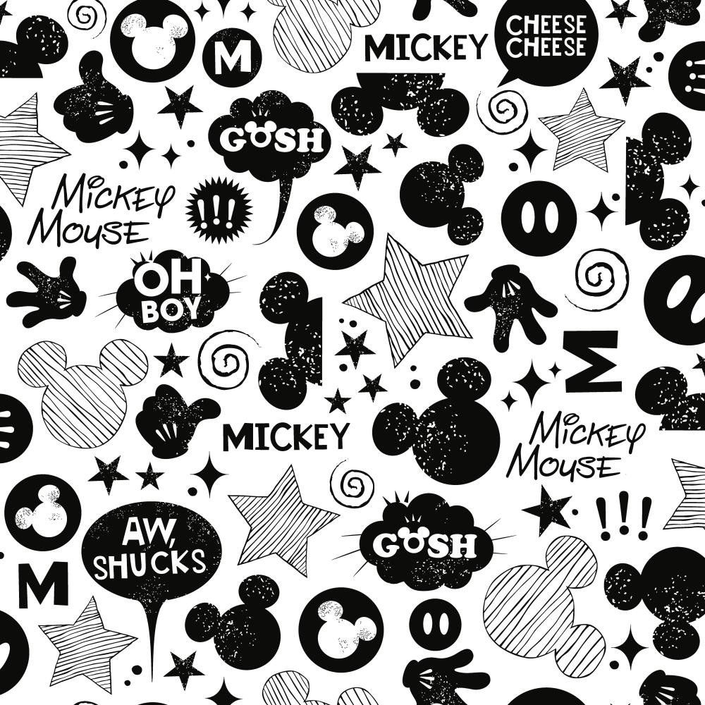 Topolino Mickey Mouse bianco e nero, 1000x1000 HD, Laptop