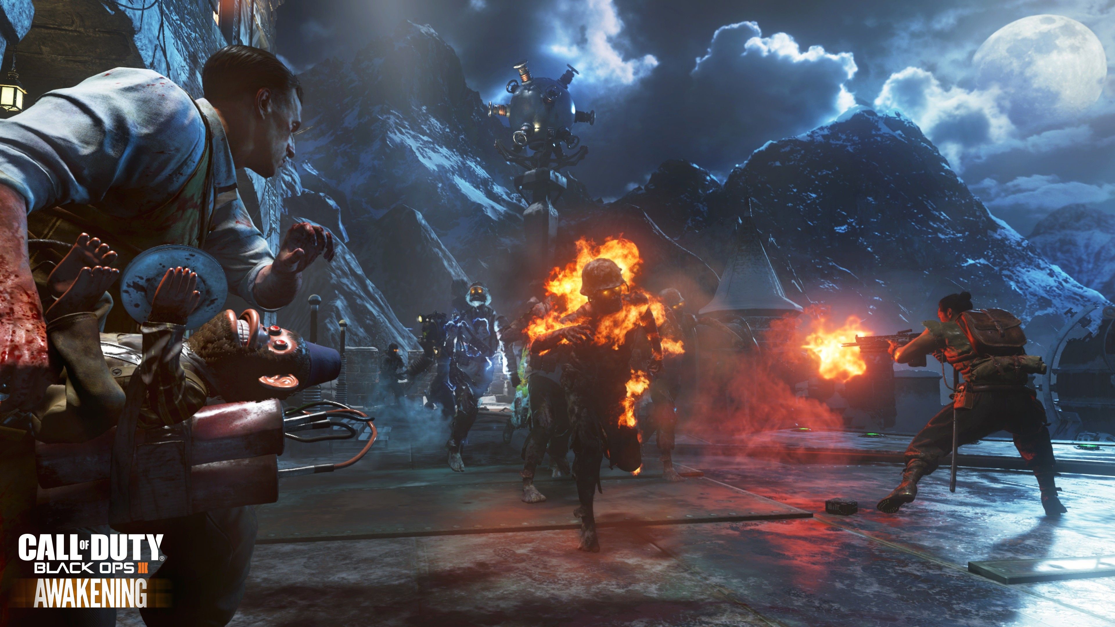 Call of Duty Black Ops Origins zombie, sparatutto FPS, 3840x2160 4K, Desktop 4K