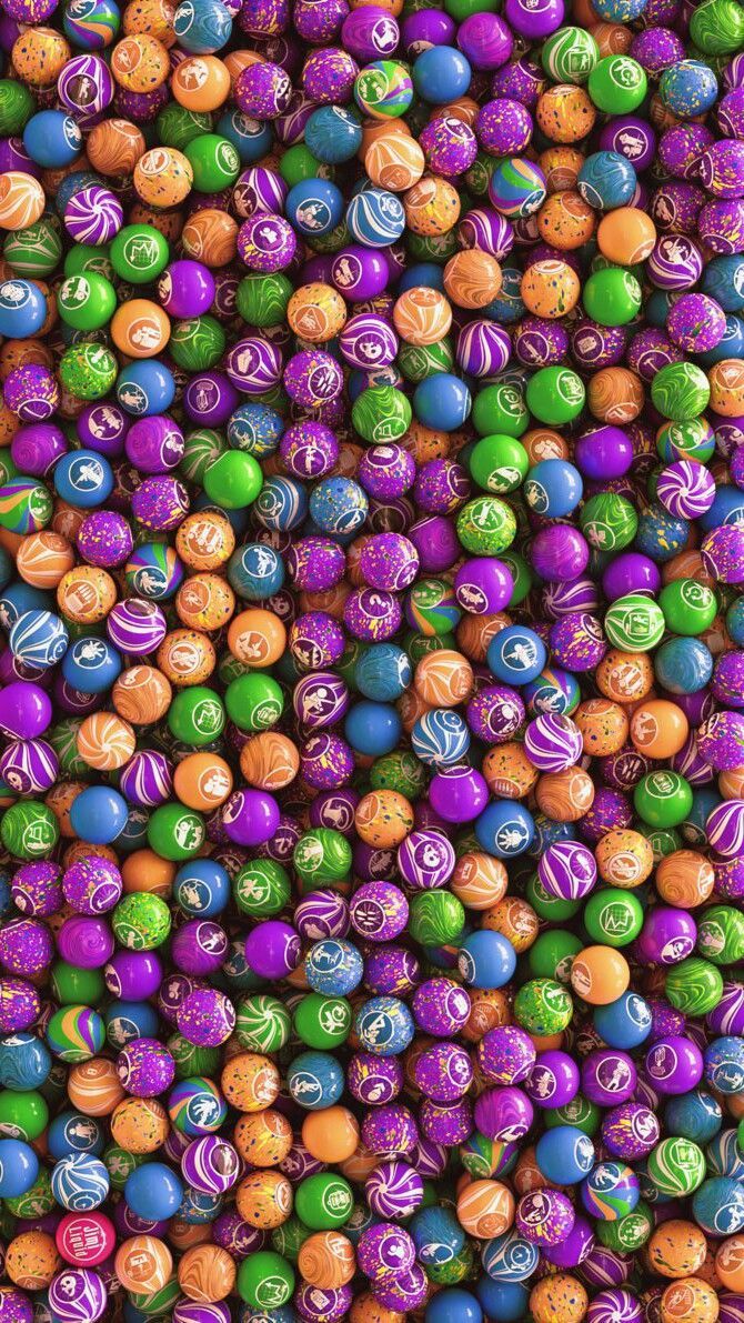 Sfere Gobblegum colorate Black Ops 3, 670x1191 Verticale, Mobile