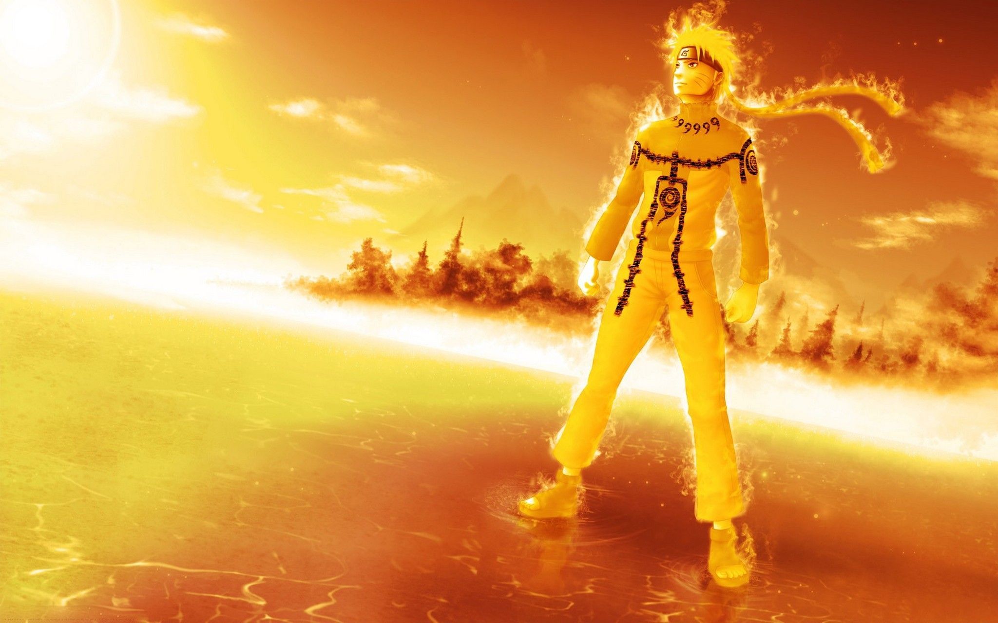 Naruto Uzumaki modalità dorata, ninja, 2048x1280 Hi-Res, Desktop