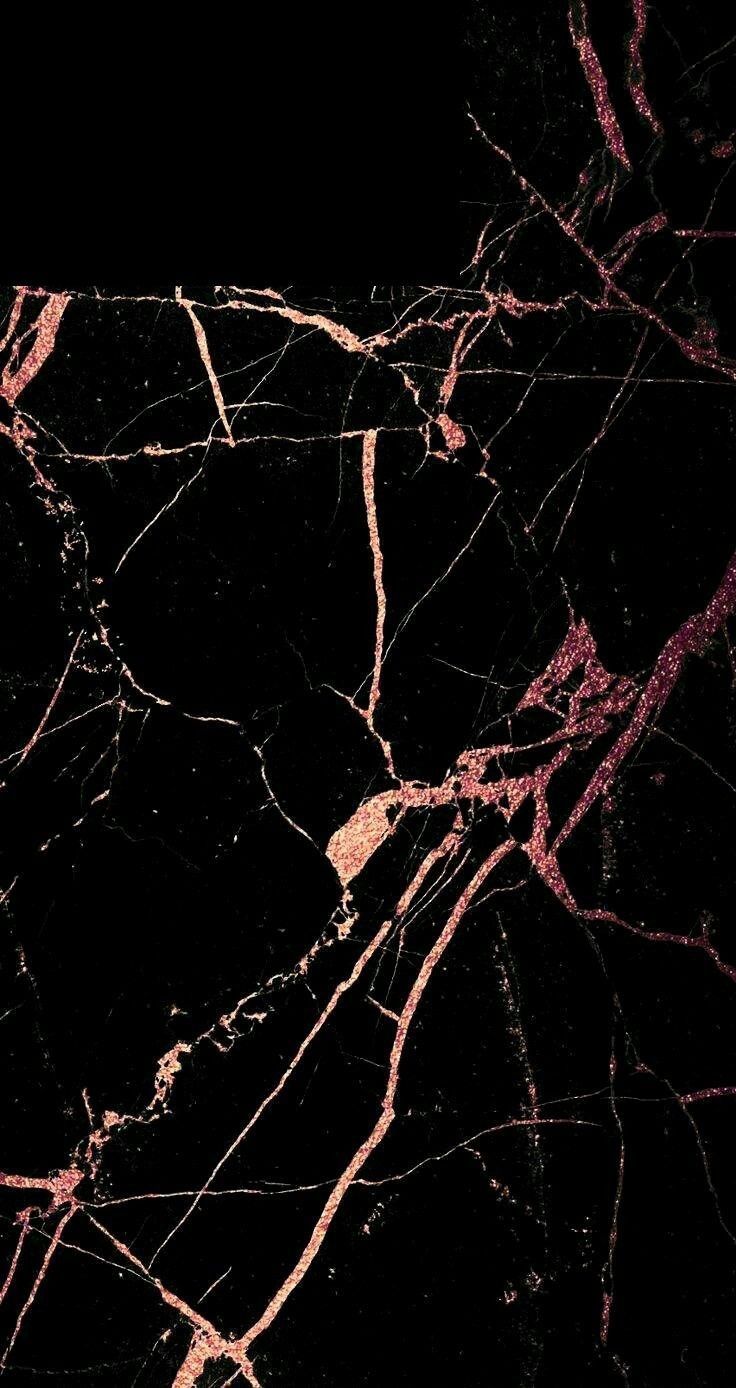 Marmo nero e oro rosa, 736x1388 Verticale, POCO