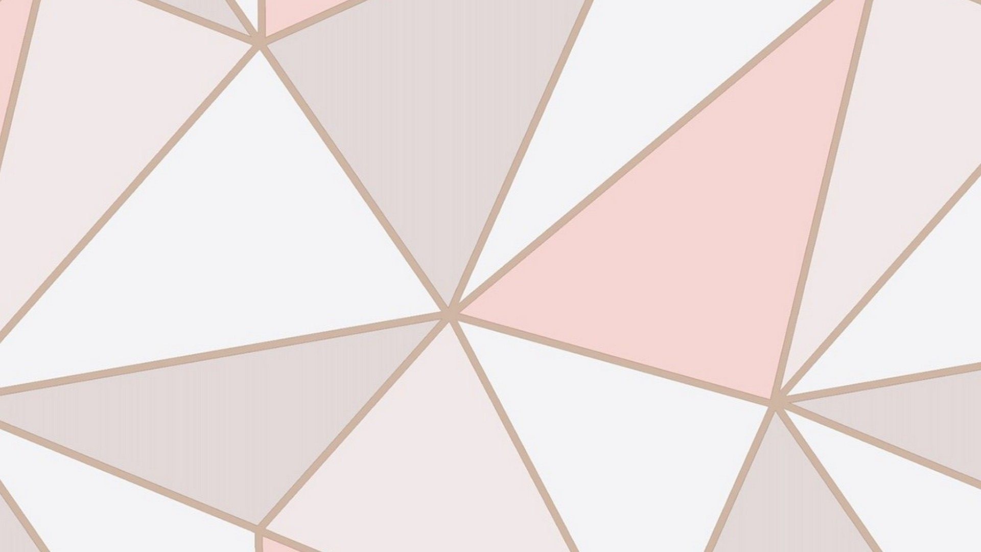 Motivo geometrico triangoli oro rosa, 1920x1080 Full HD, PC