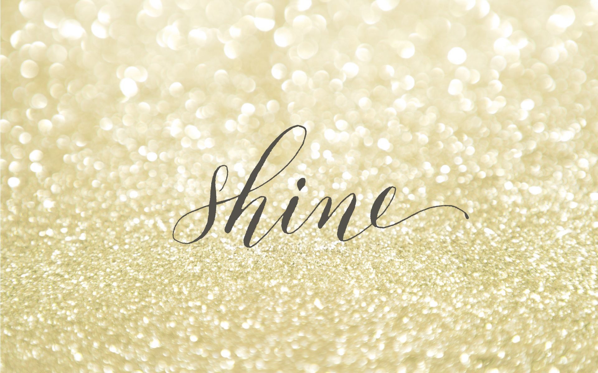 Glitter dorato con scritta Shine, 1921x1201 Full HD+, Monitor Gaming