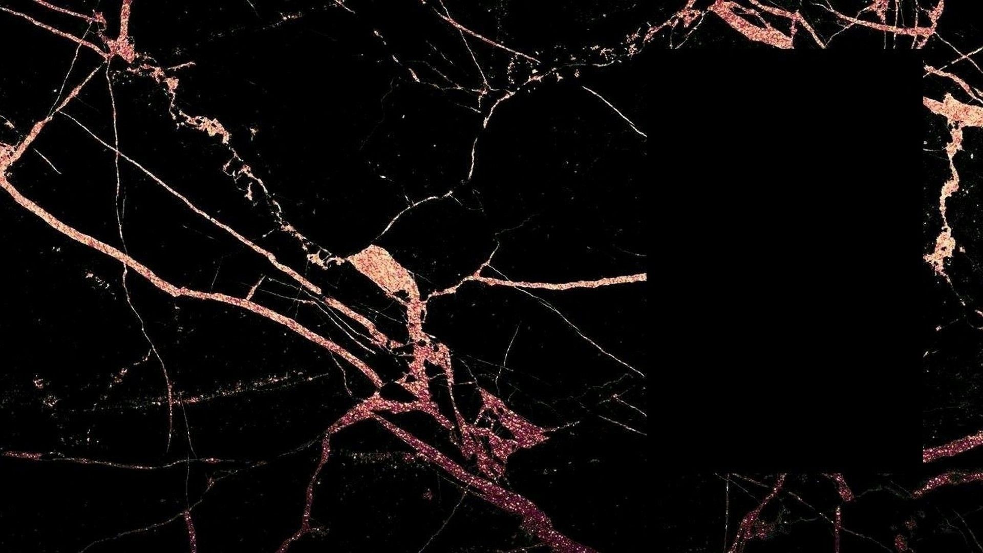 Marmo nero con venature oro rosa, 1920x1080 Full HD 1080p, PC Desktop
