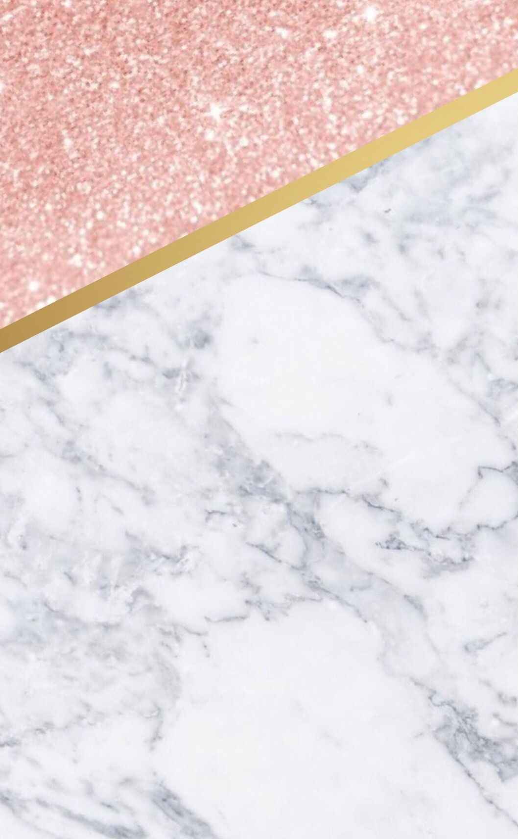 Marmo bianco e glitter oro rosa, 1058x1712 Full HD Verticale, Smartphone