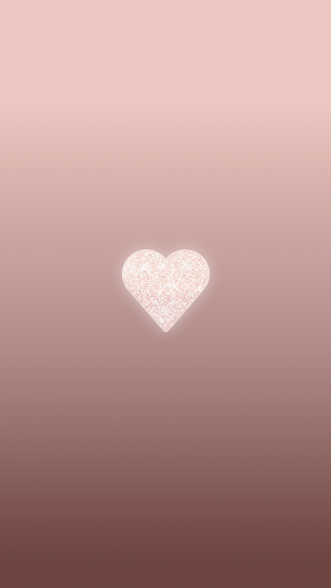 Cuore oro rosa sfondo, 1080x1920 Verticale, Telefono