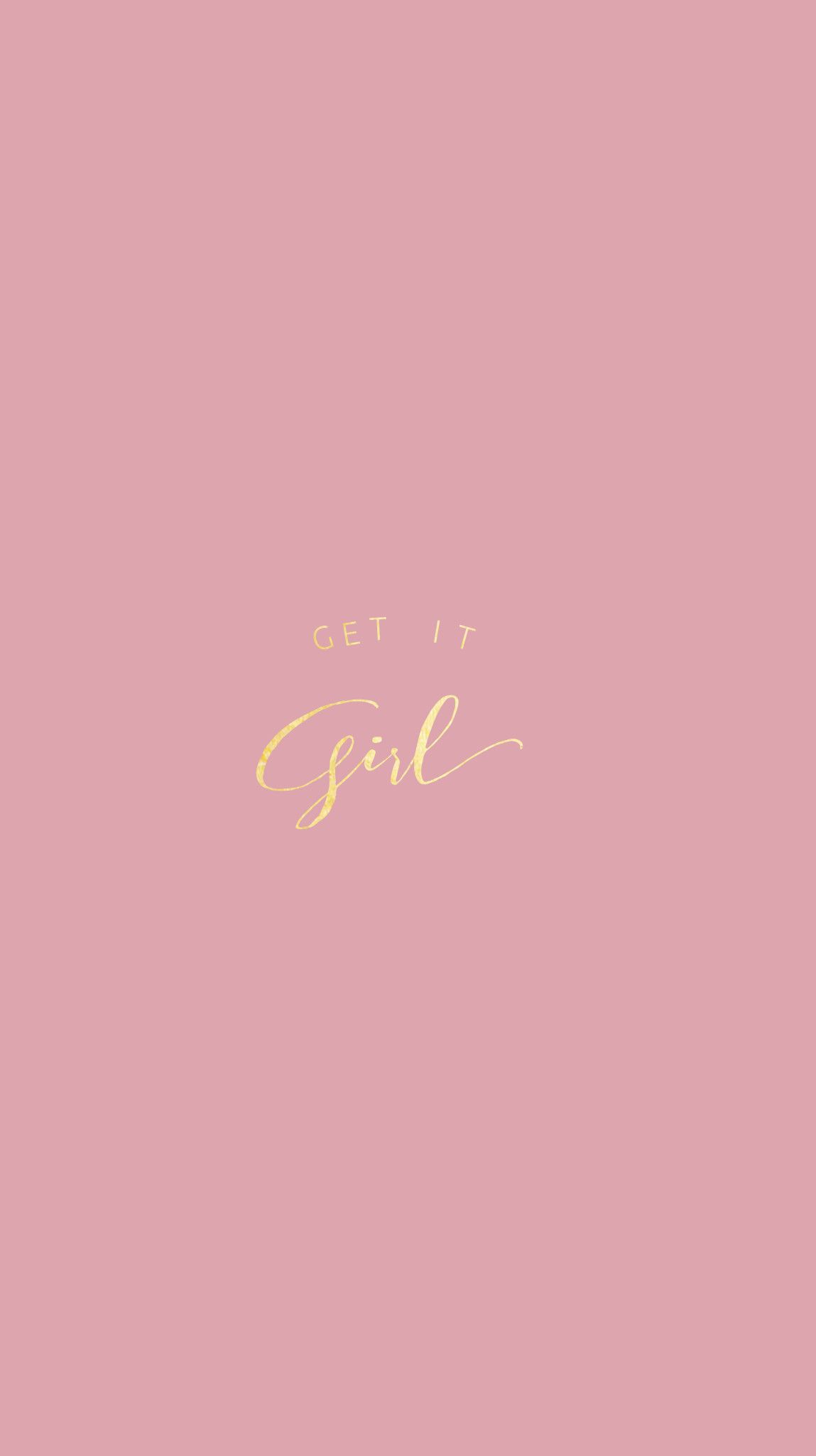 Scritta Girl rosa oro, 1149x2048 Full HD Verticale, iPhone