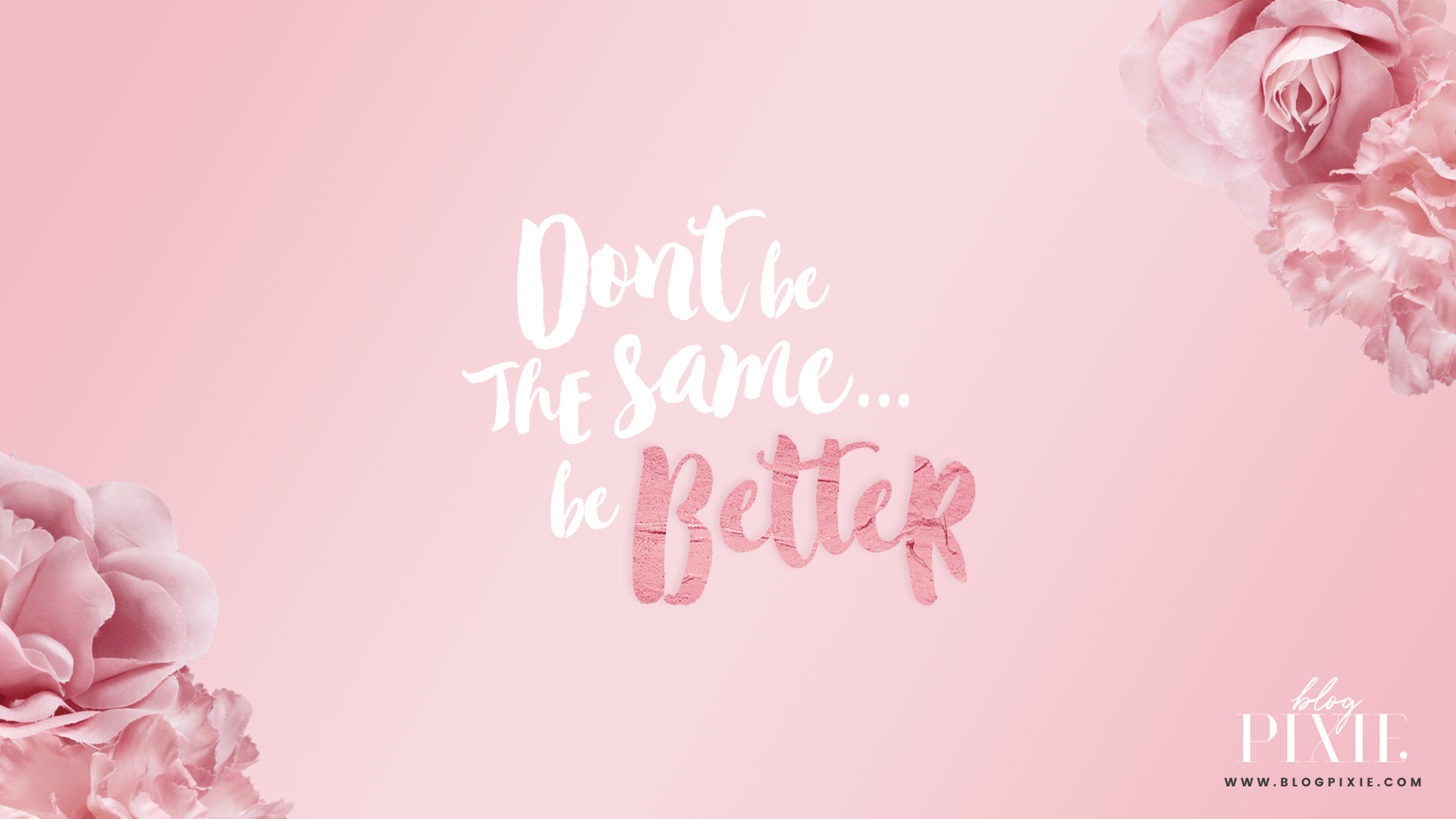 Frase motivazionale rosa con fiori, 1920x1080 Full HD 1080p, PC
