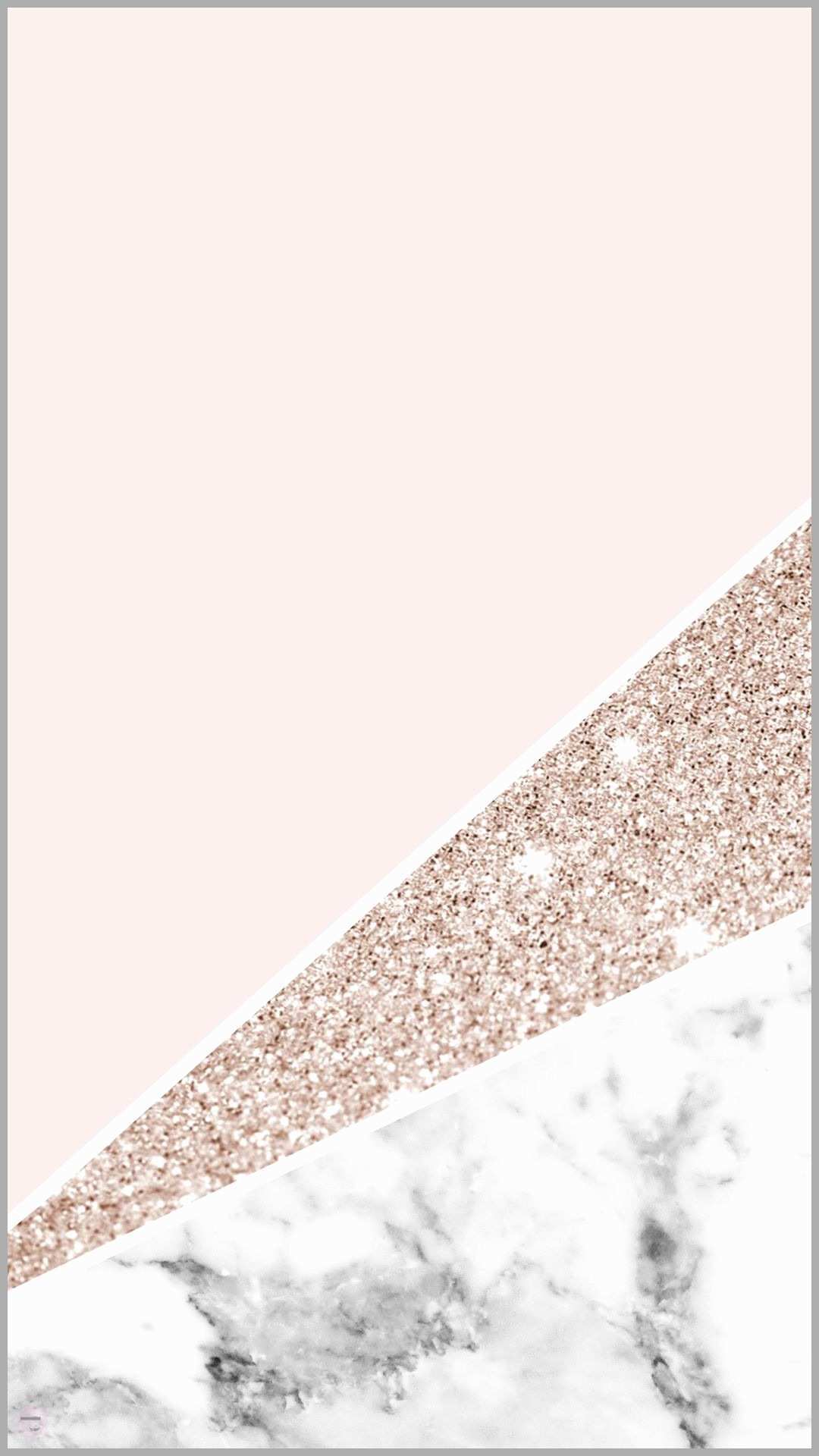 Marmo bianco e glitter oro rosa, 1080x1920 Full HD Verticale, Smartphone