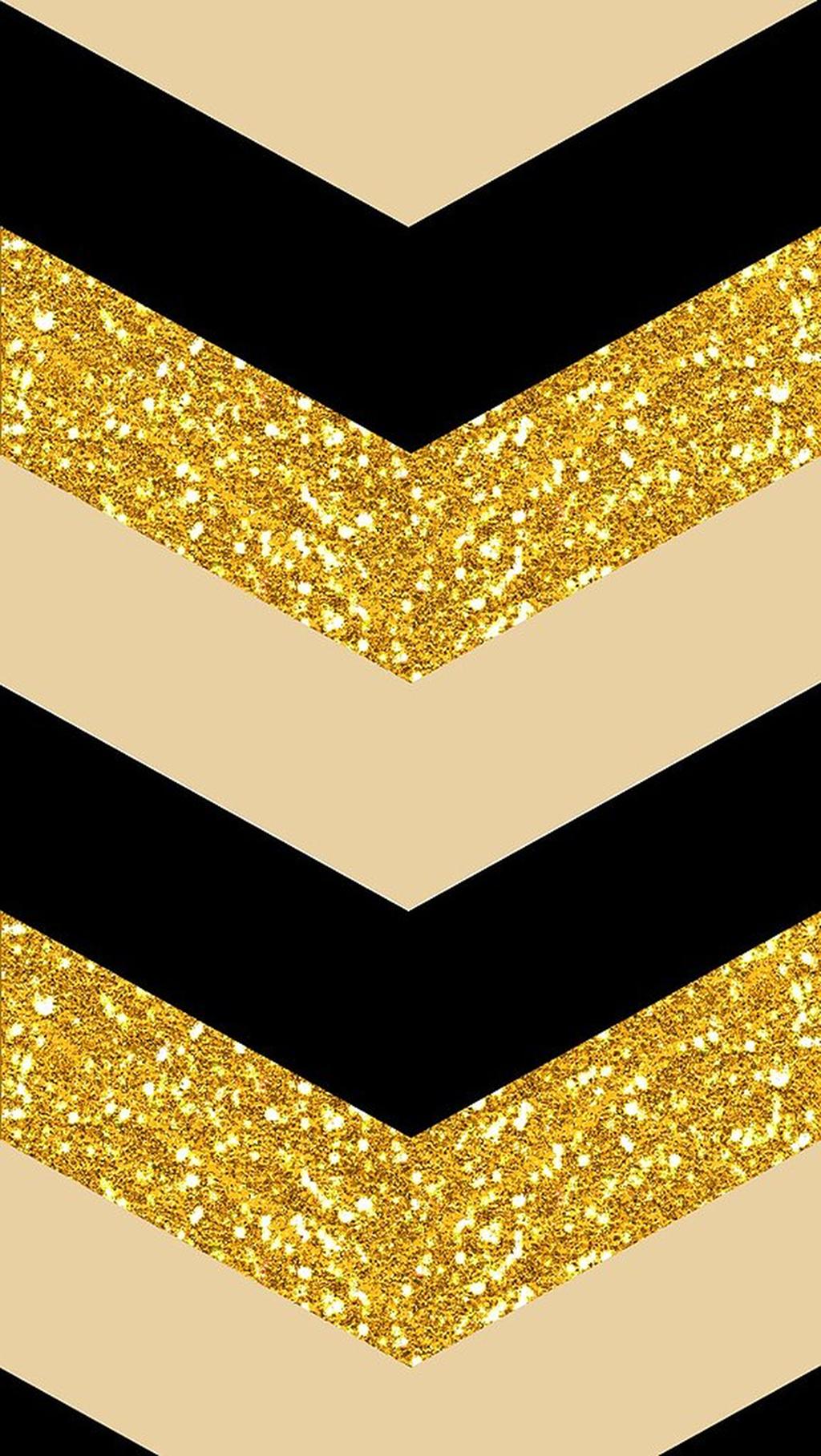 Chevron oro nero glitter, 1024x1817 Full HD Verticale, Smartphone