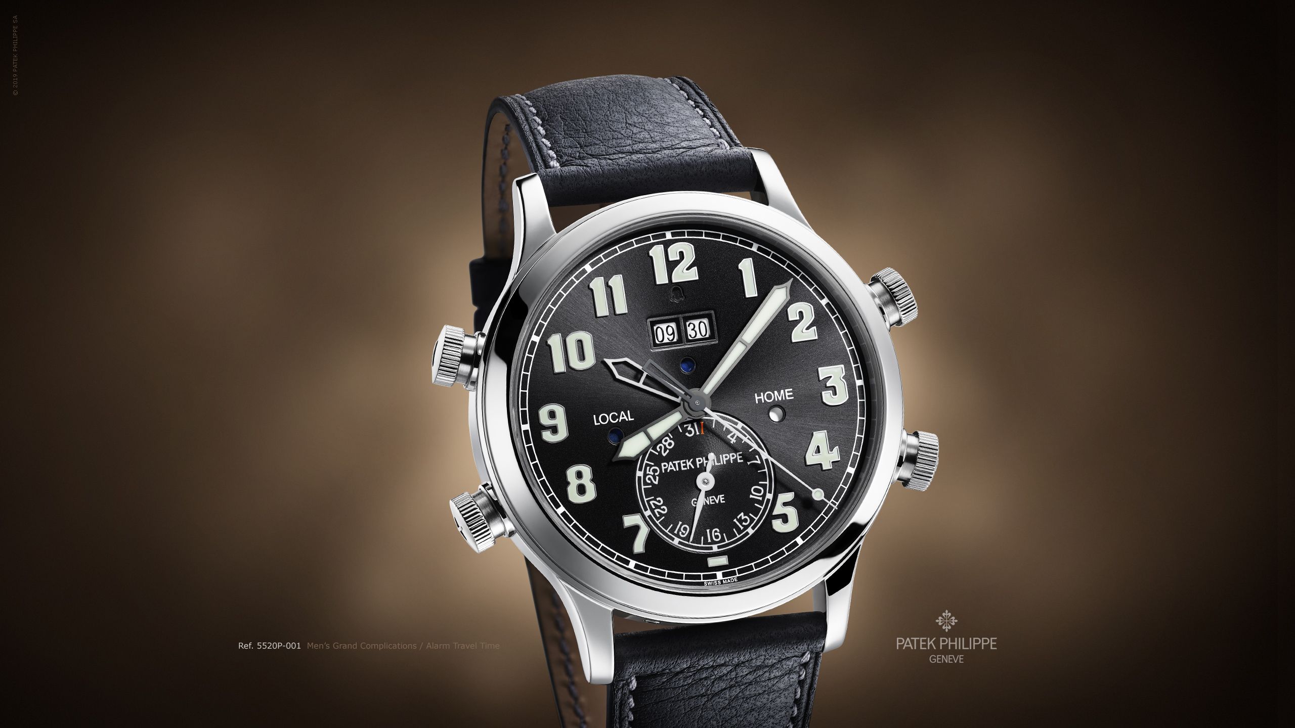 Orologio Patek Philippe cinturino nero, 2560x1440 QHD, Laptop