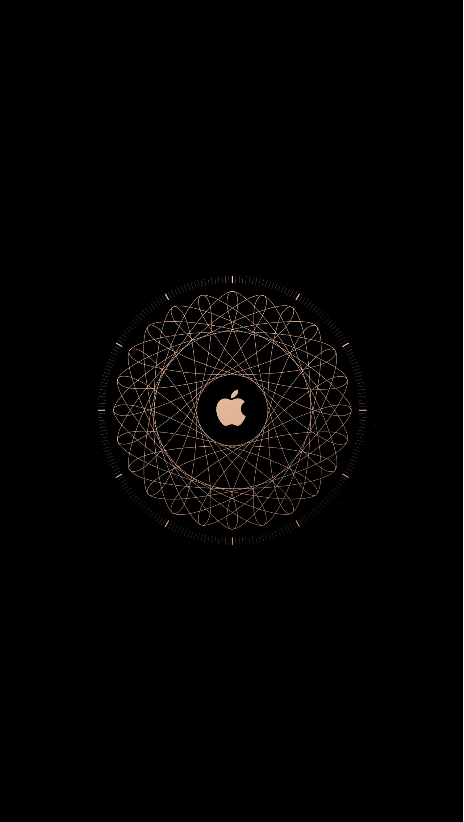 Logo Apple con mandala geometrico, azienda tech, 1503x2663 Verticale, Telefono