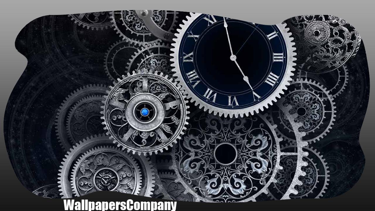 Orologio con ingranaggi metallici, 1280x720 HD, Desktop