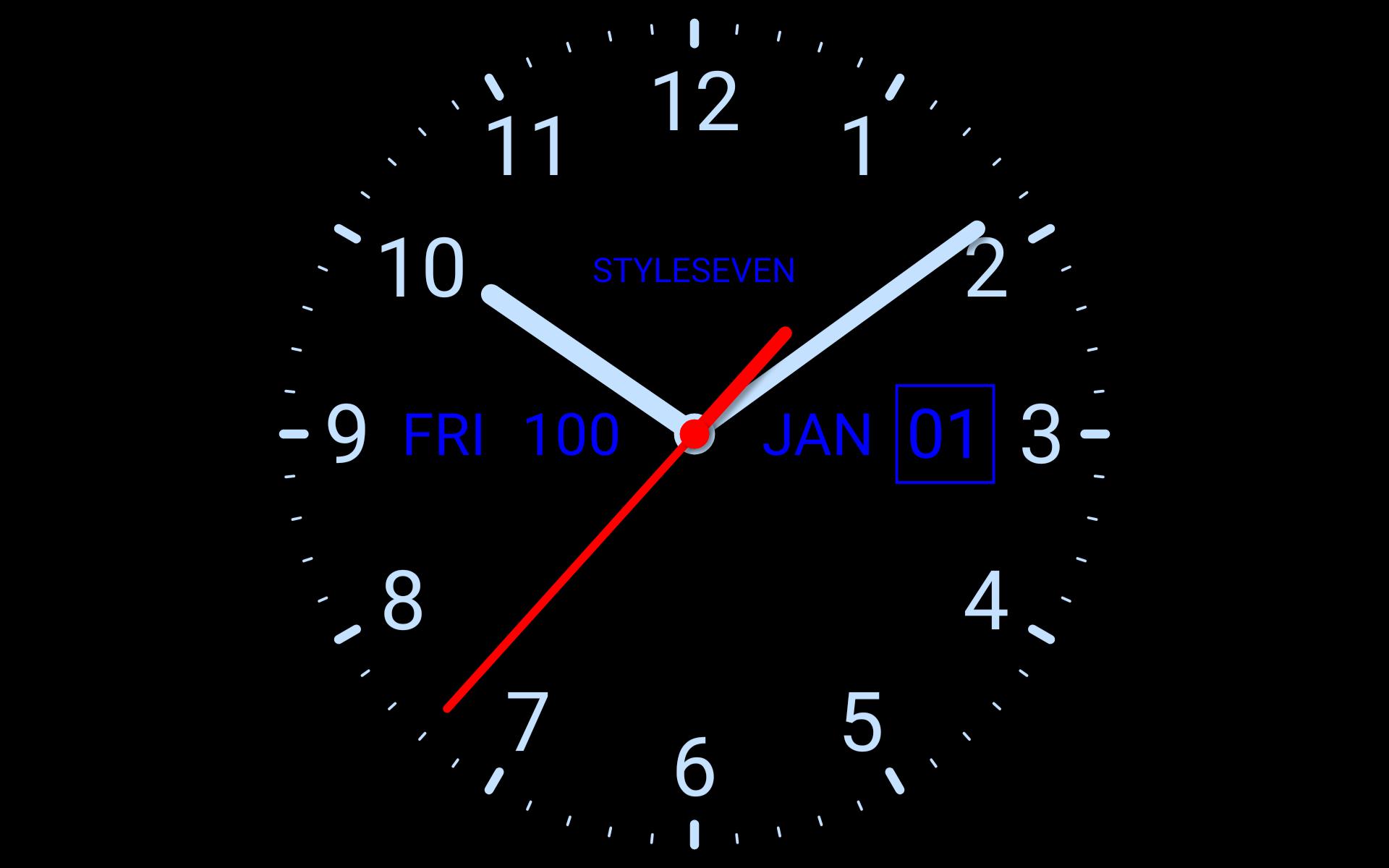 Orologio analogico nero digitale, 1920x1200 Full HD+, PC