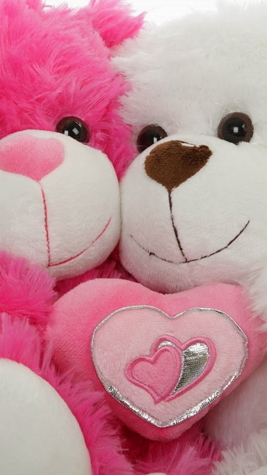 Orsetti peluche rosa e bianco, 1080x1920 Verticale, Samsung Galaxy