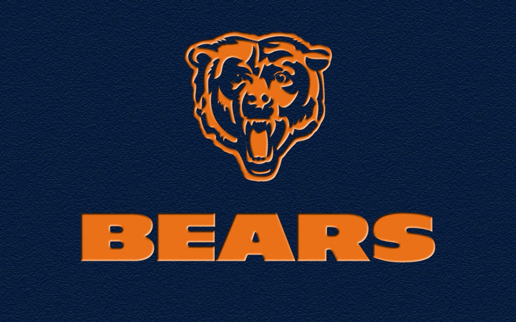 Logo Chicago Bears sfondo blu, 2560x1440 QHD, Monitor Gaming