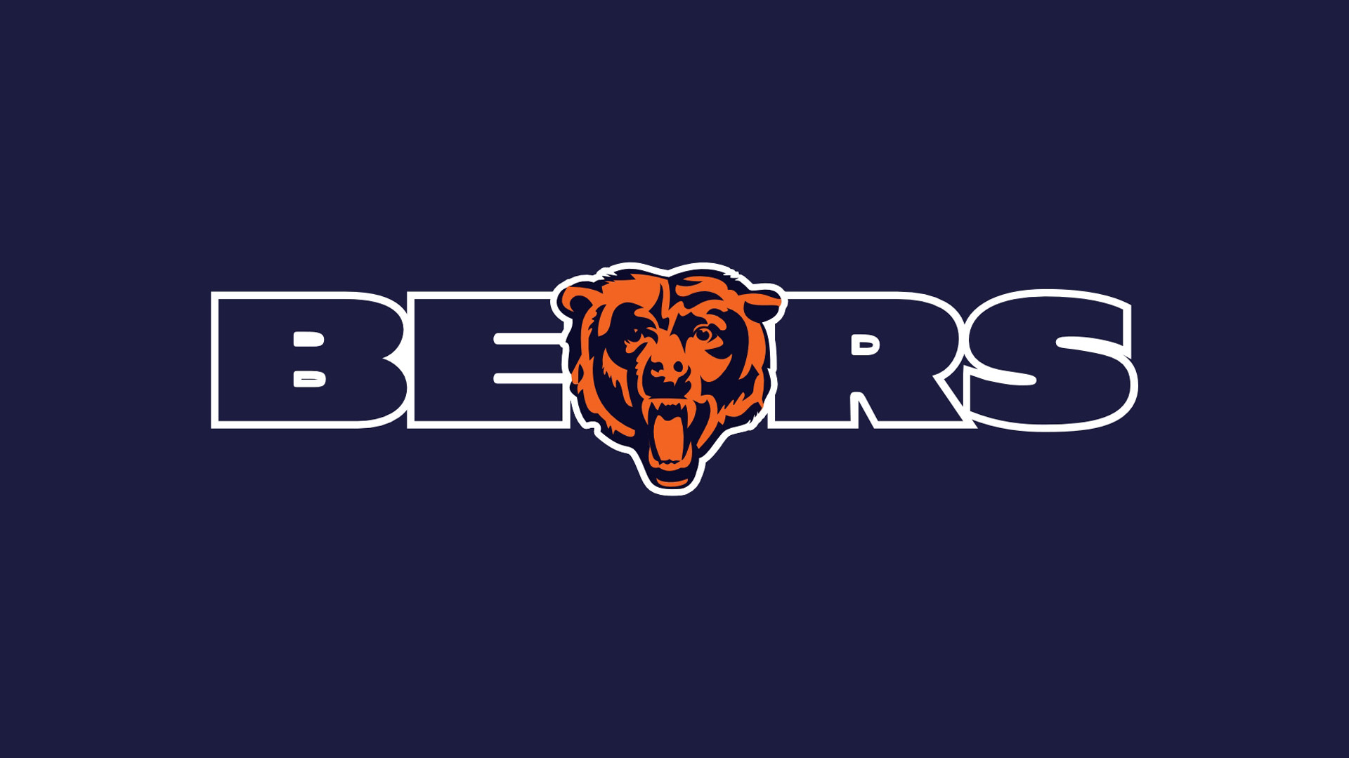 Logo Chicago Bears su erba, 2160x3840 Full HD Verticale, Smartphone