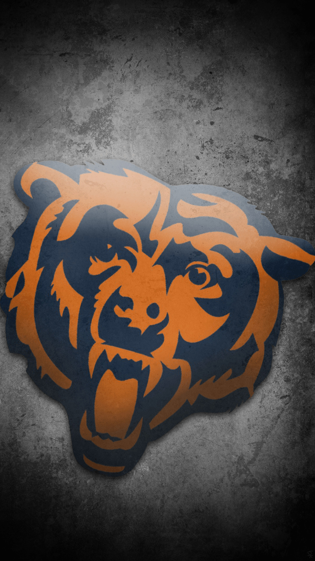 Logo orso Chicago Bears su tessuto, 1080x1920 Full HD Verticale, Samsung Galaxy
