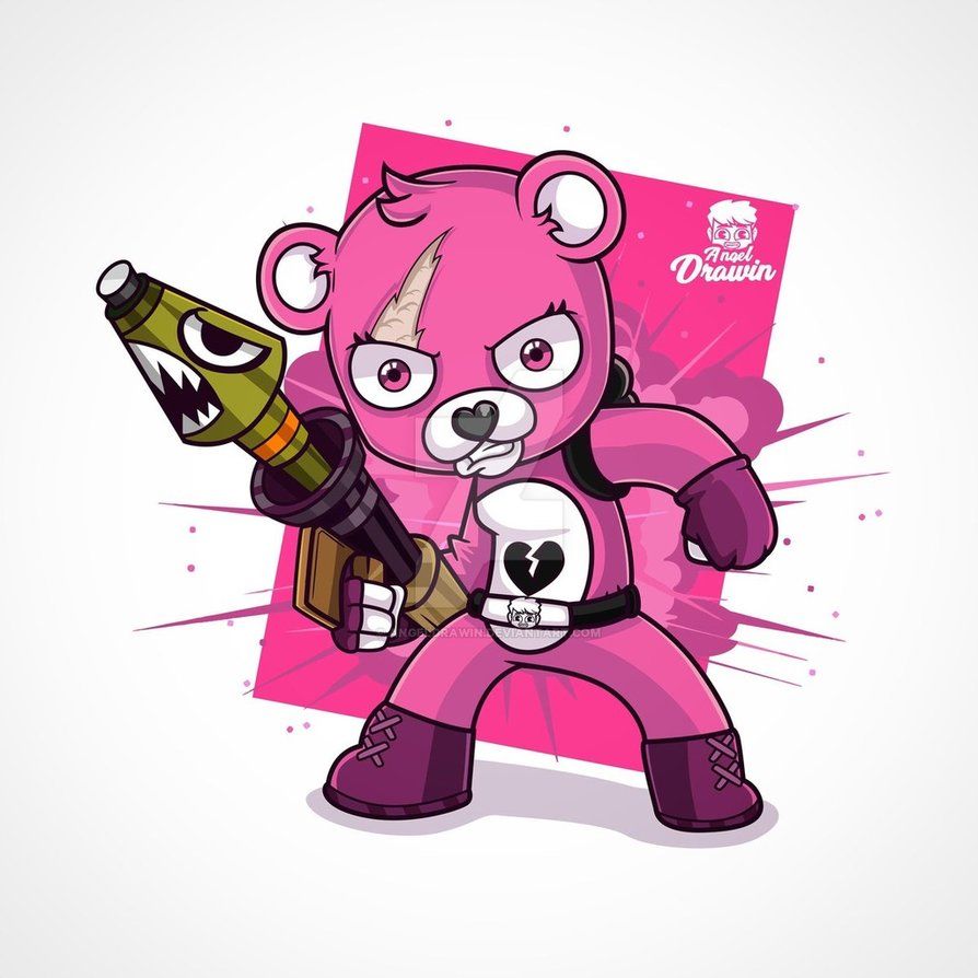 Cuddle Team Leader Fortnite orso rosa, 894x894 HD, PC