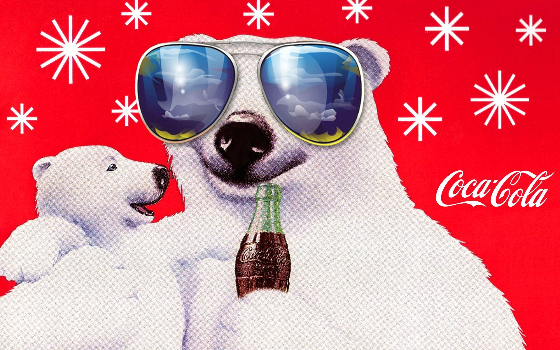 Orso polare Coca-Cola neve, orsi polari, 1920x1080 Full HD 1080p, Desktop