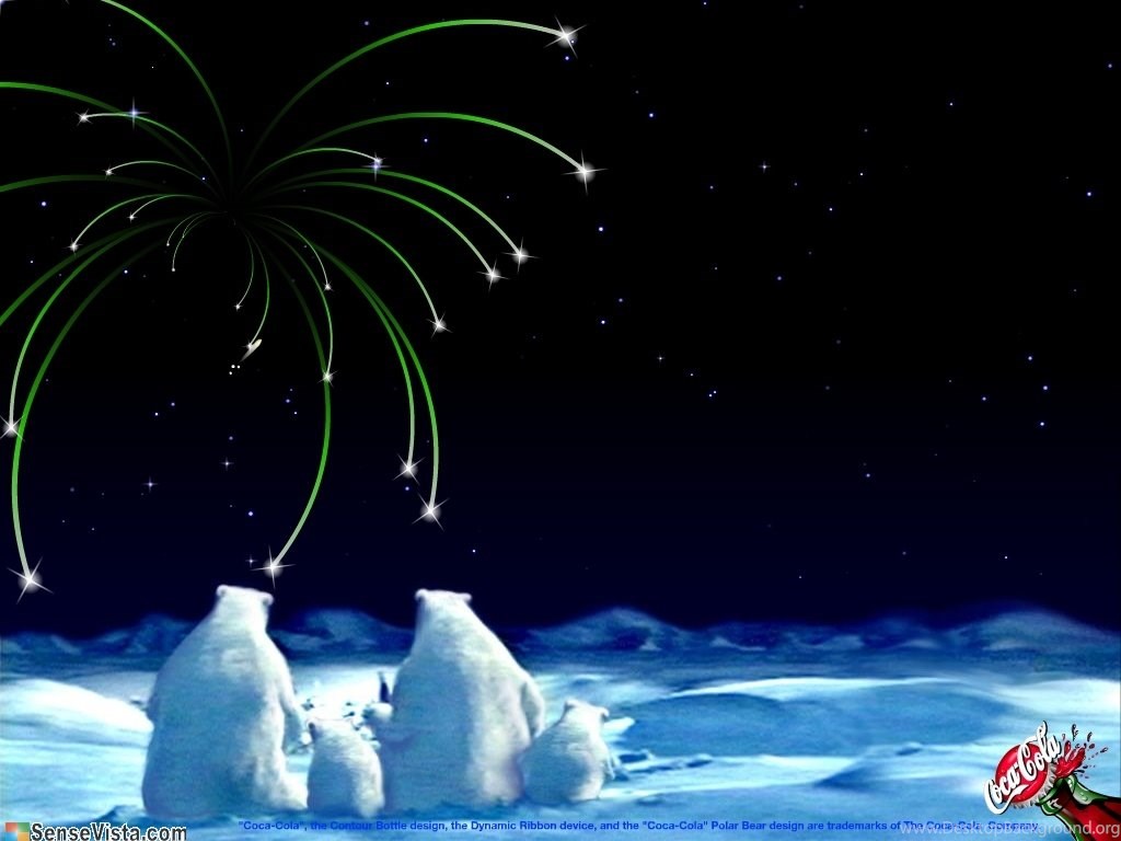 Orso polare con albero natalizio, 1920x1080 Full HD, Laptop
