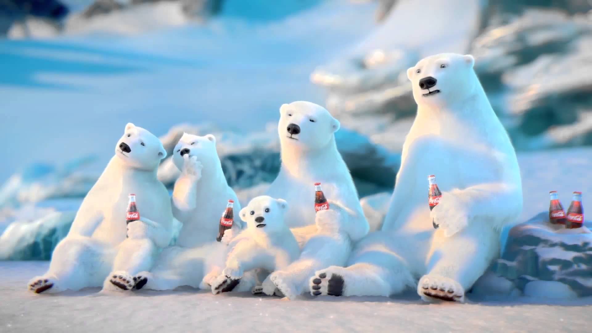 Orsa polare con cuccioli, 1920x1080 Full HD, Desktop