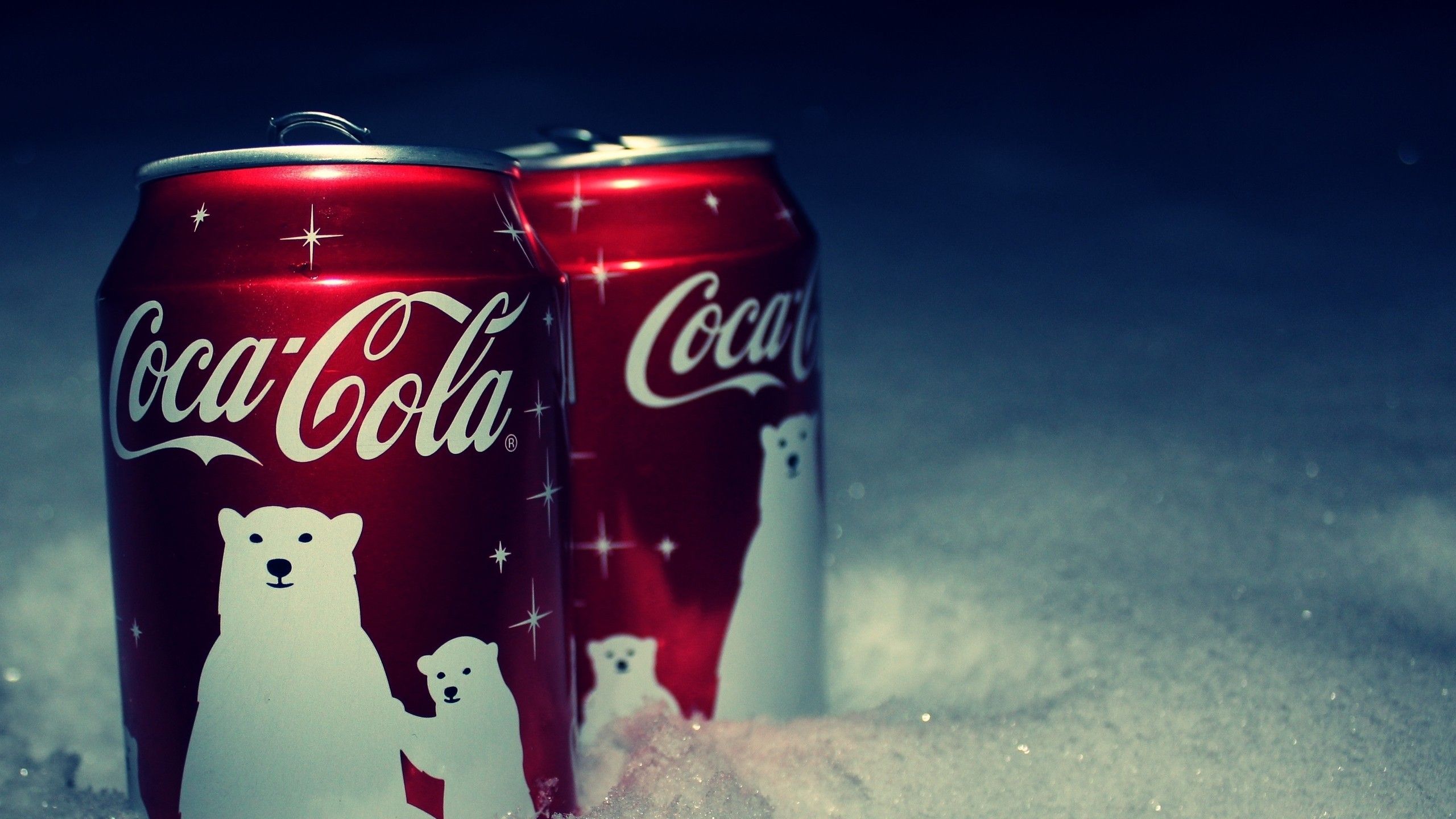 Orso polare con cucciolo Coca-Cola, 1920x1200 WUXGA, Laptop