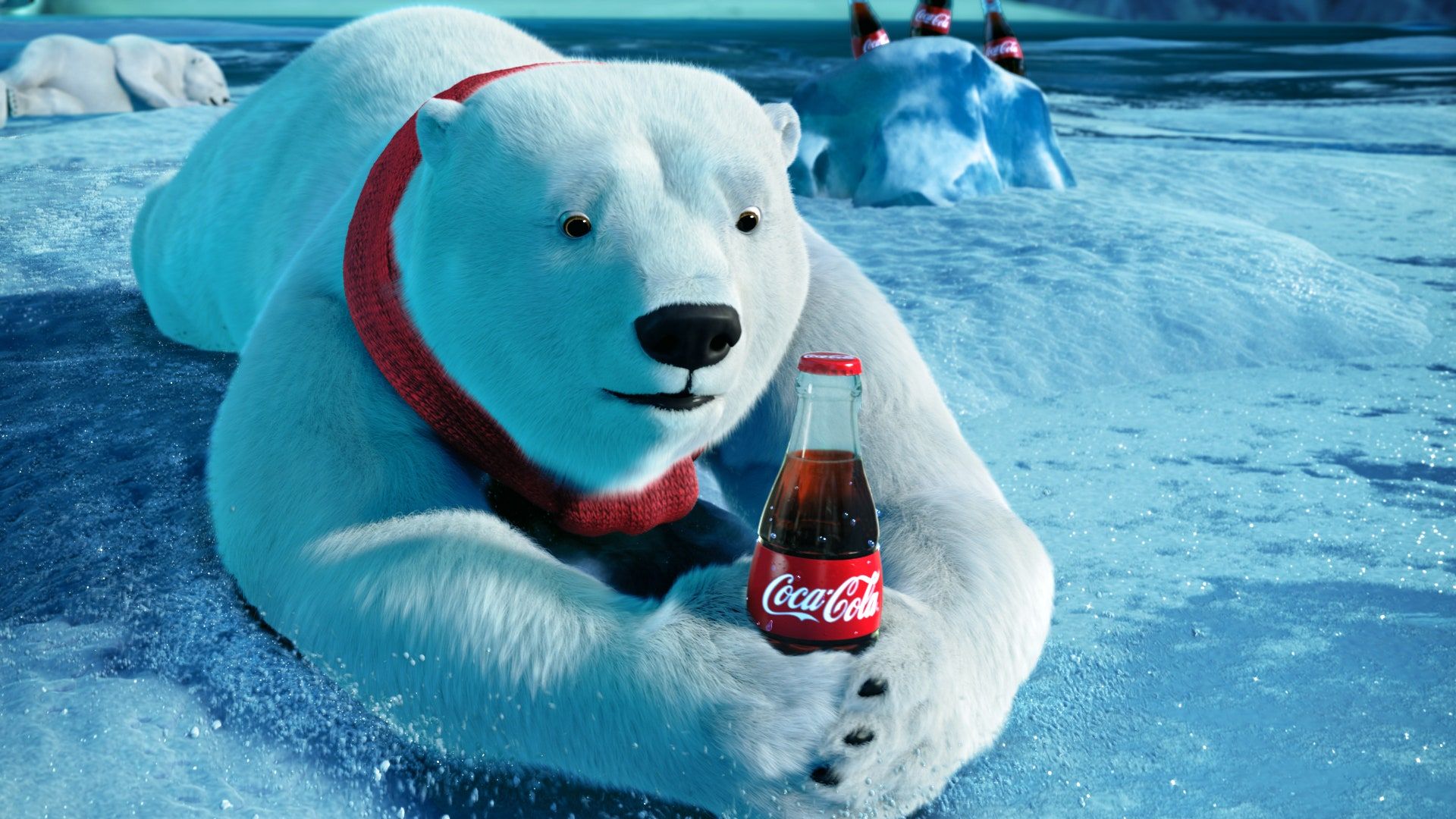 Lattine Coca-Cola orso polare, 2560x1440 1440p, Desktop