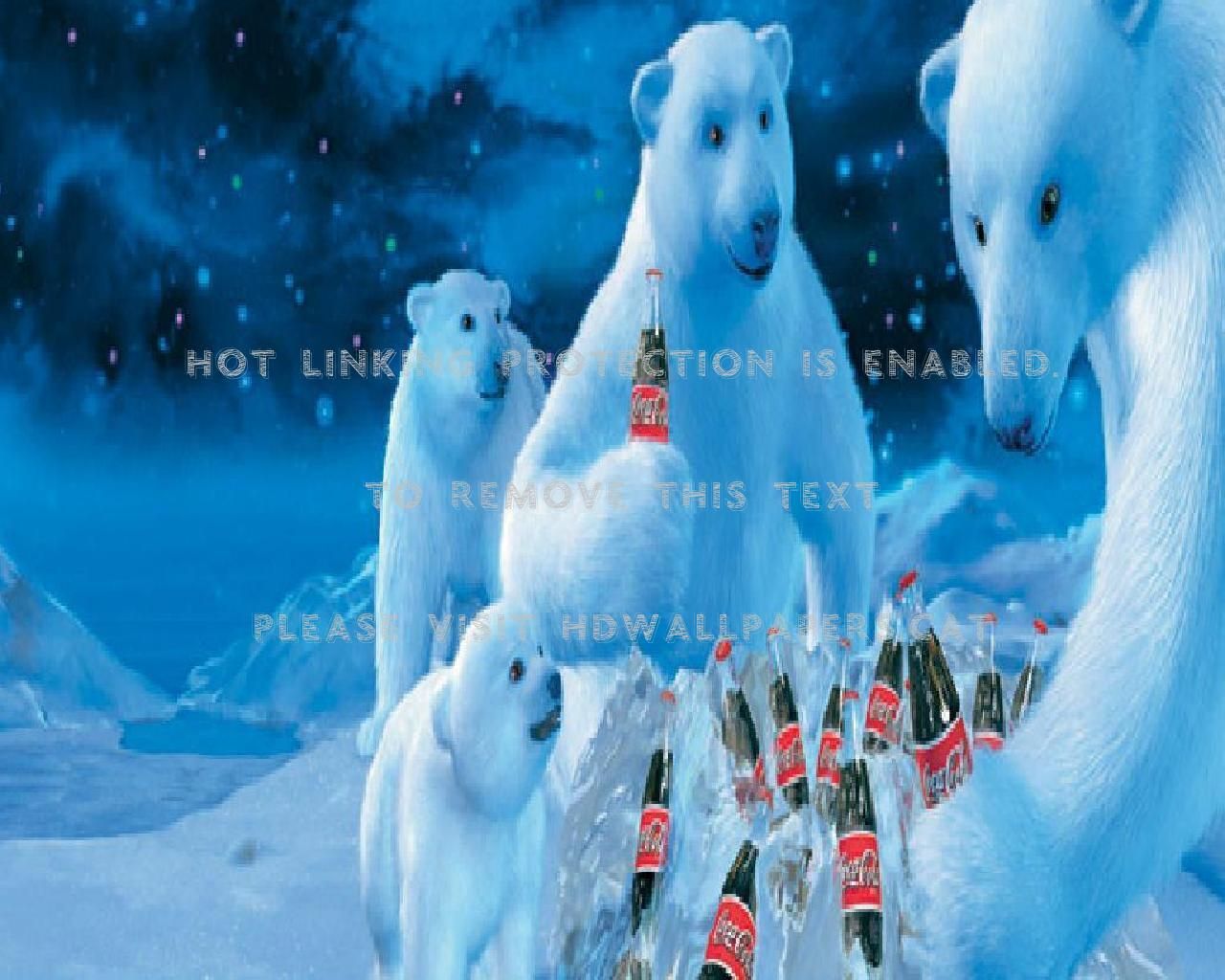Orso Polare Coca-Cola isola tropicale, 1280x720 720p, iMac