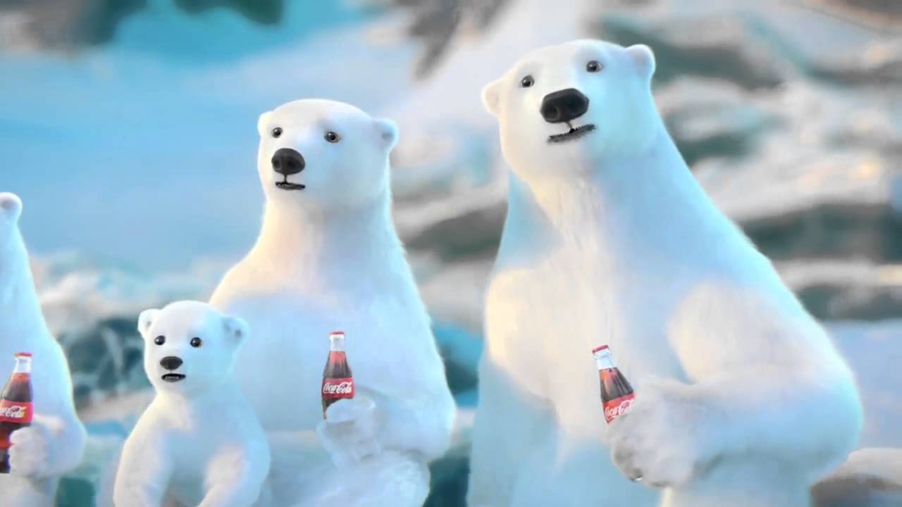 Orso polare Coca-Cola iceberg, 1600x900 900p, PC