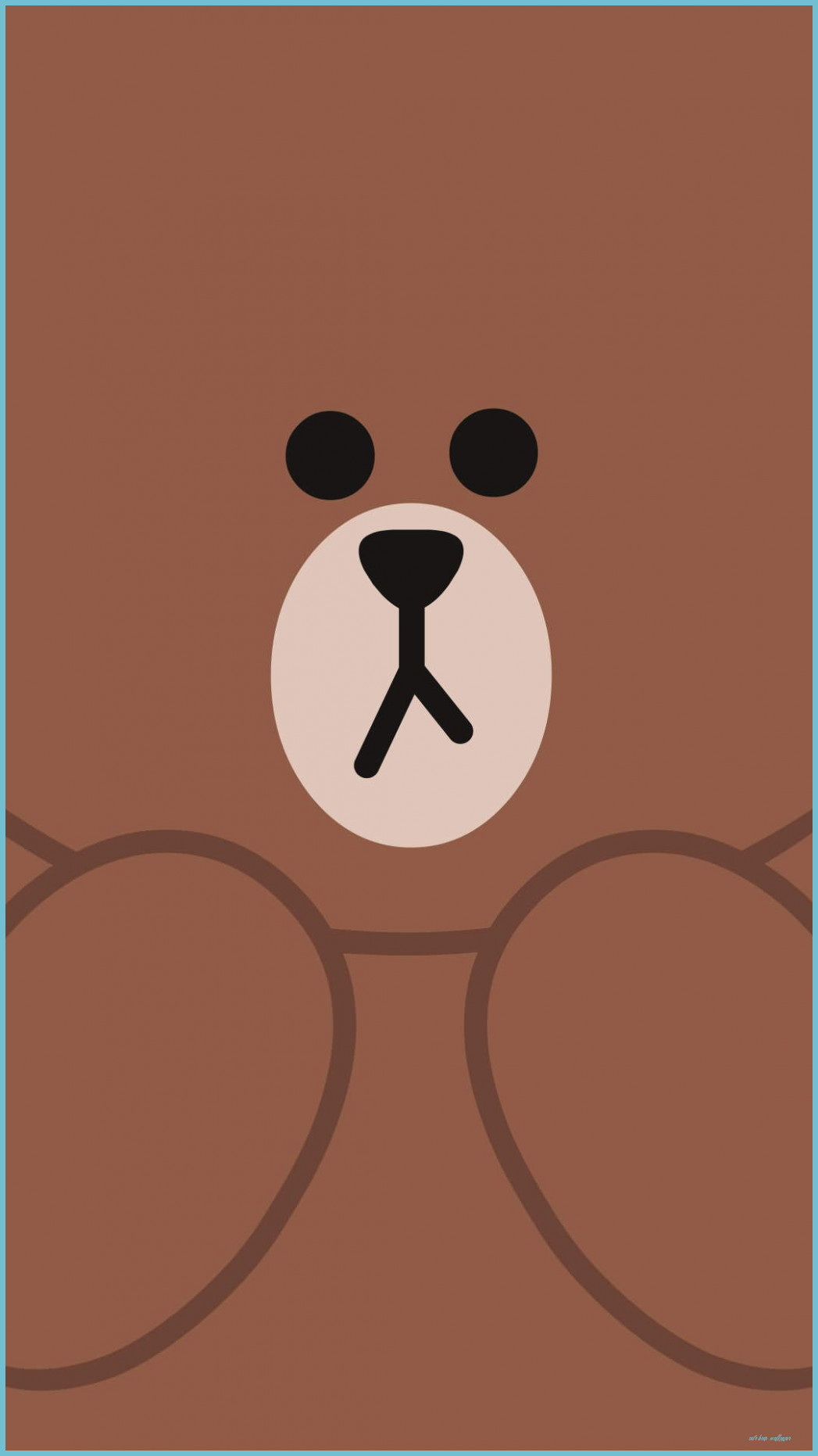 Orso Brown Line Friends, 1047x1862 Full HD Verticale, Smartphone