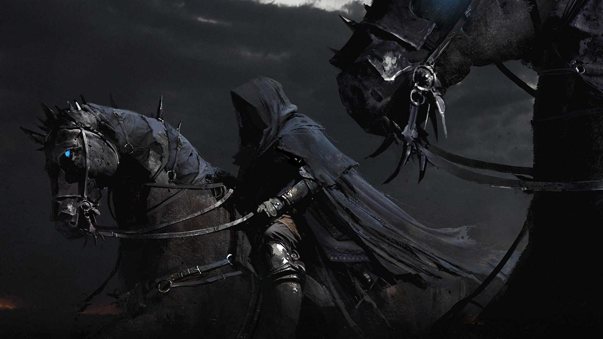 Cavaliere oscuro a cavallo, 1920x1080 Full HD 1080p, PC Desktop