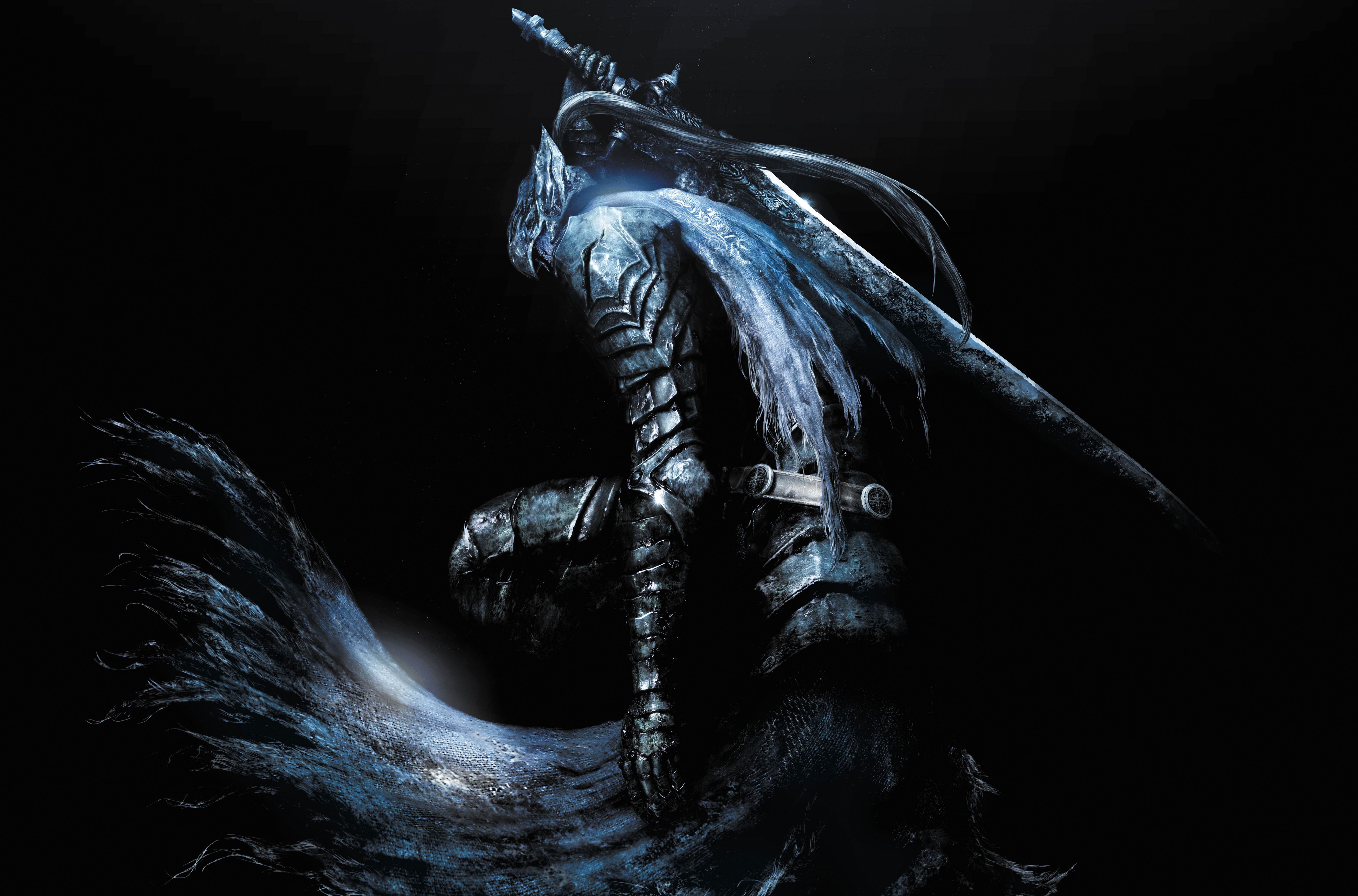 Cavaliere Dark Souls oscurità, 7000x4618 Ultra HD, Monitor 4K