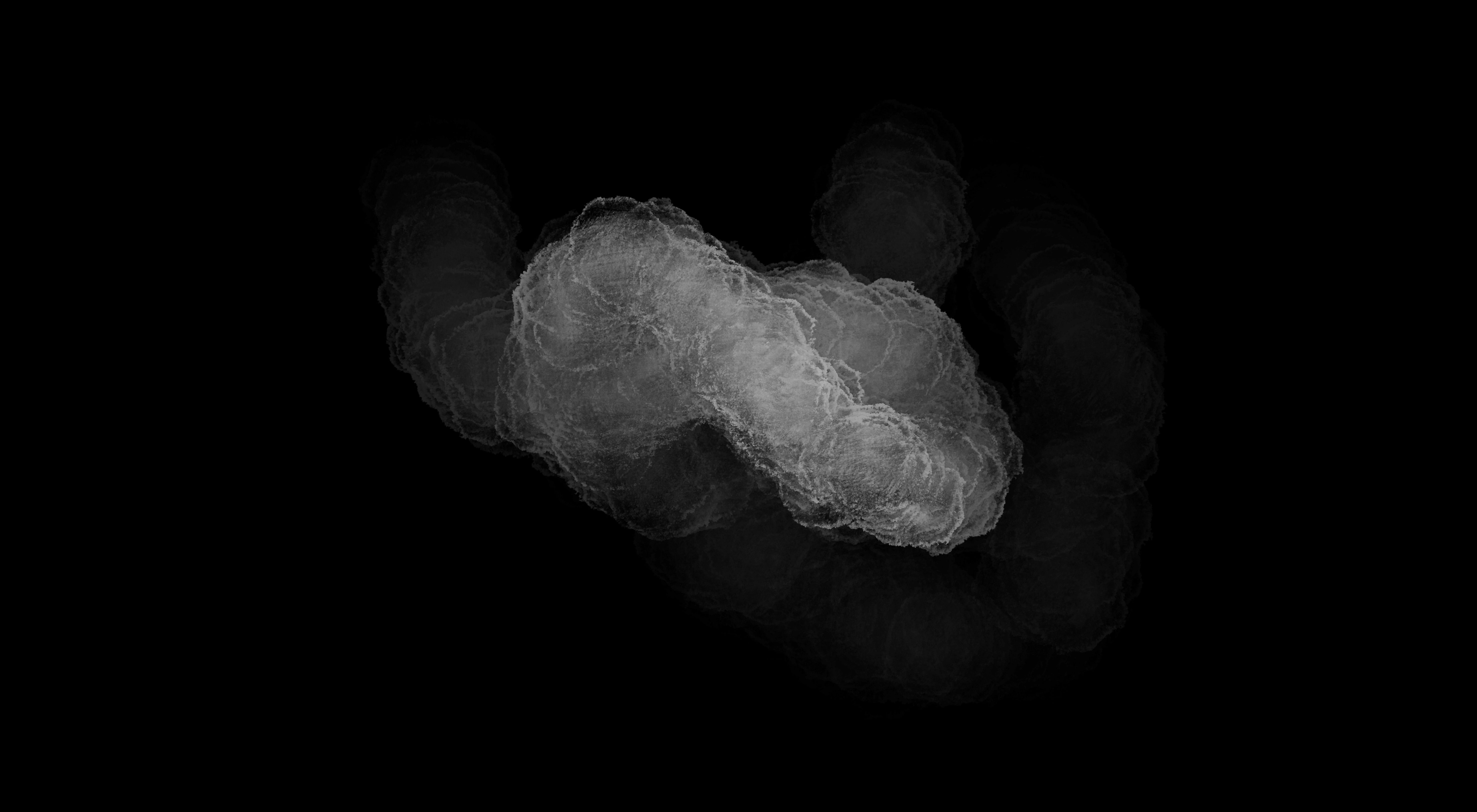 Nuvola grigia scura minimalista, 5906x3248 4K, Desktop 4K