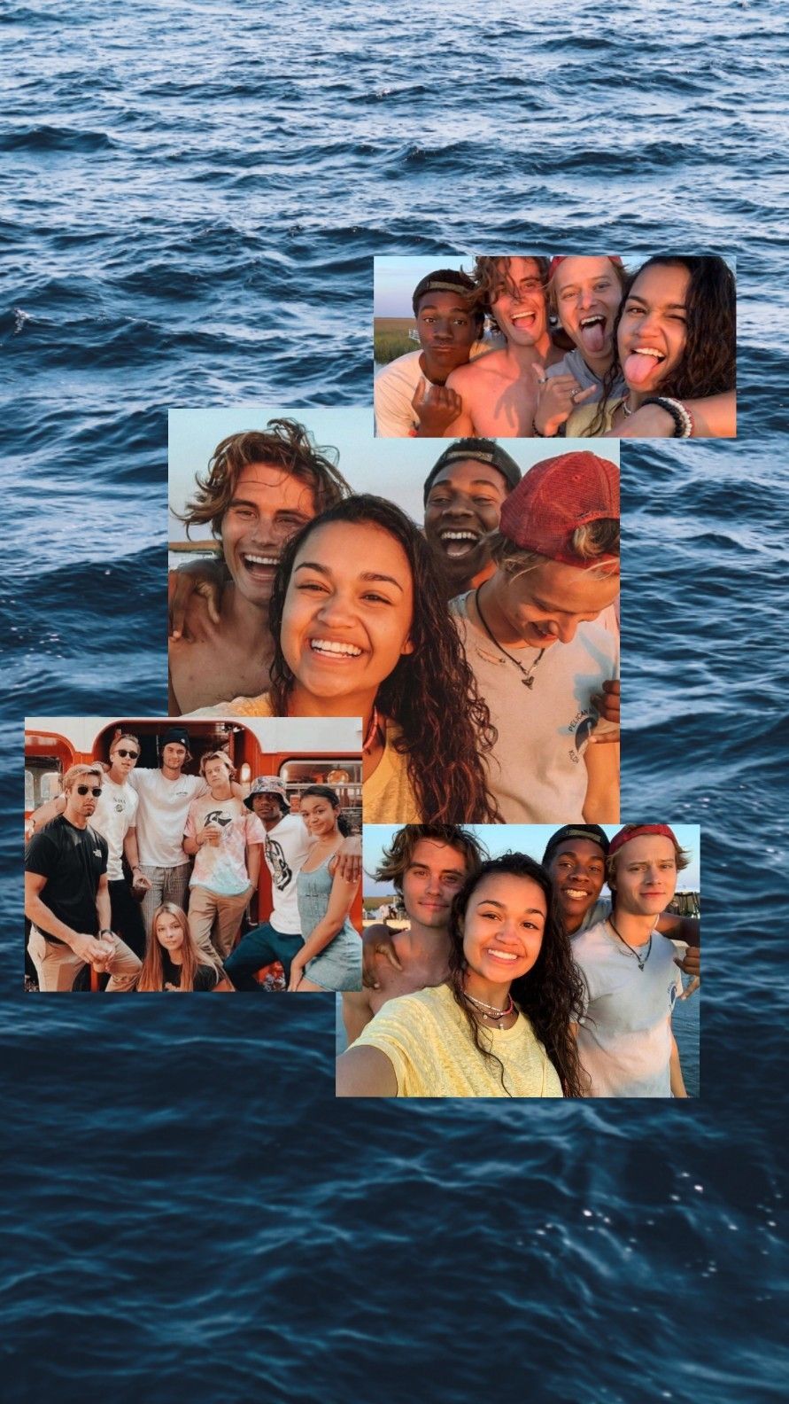 Outer Banks cast collage foto, 891x1584 Full HD Verticale, Realme