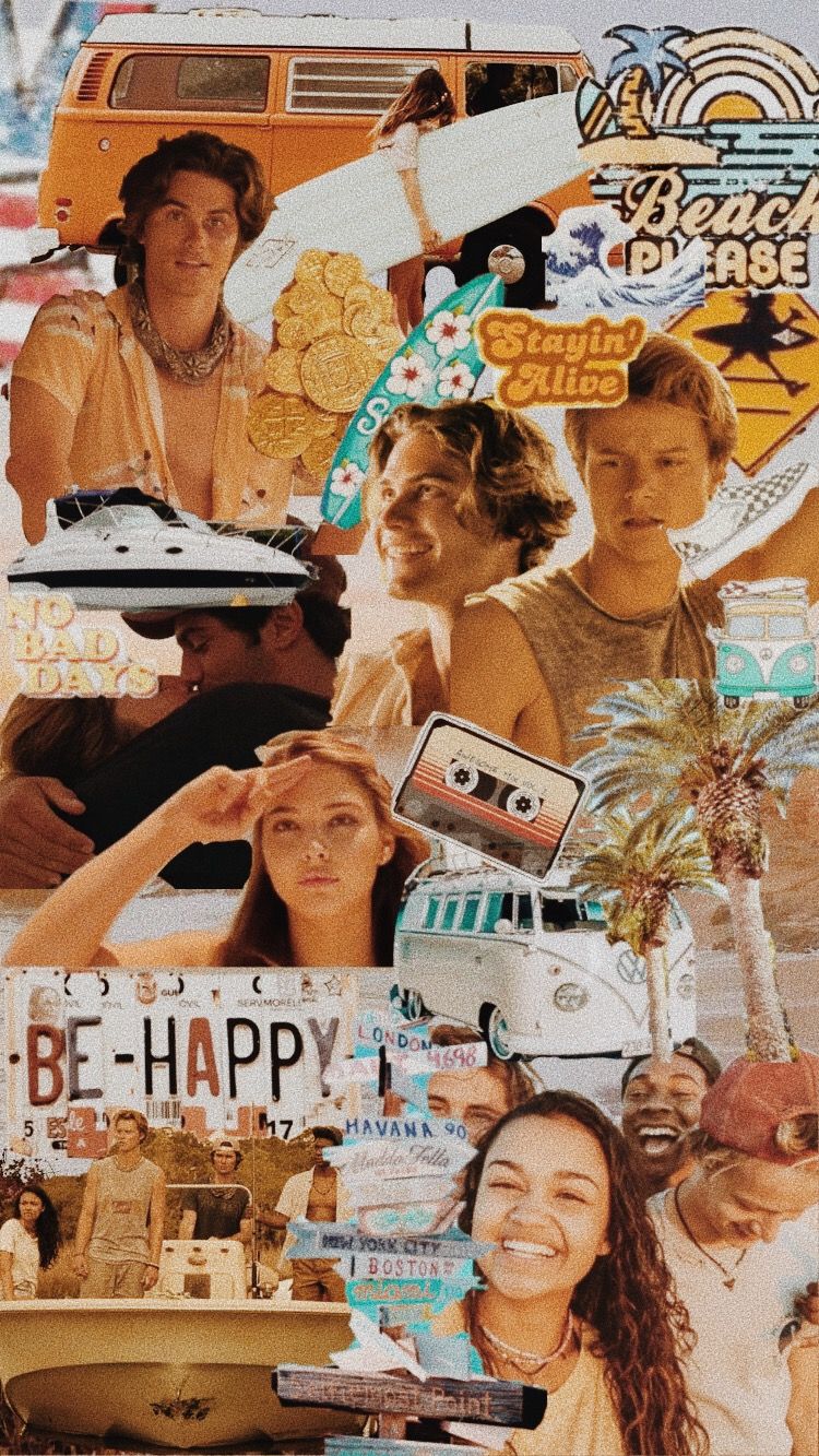 Collage Outer Banks personaggi, 750x1333 Verticale, Xiaomi