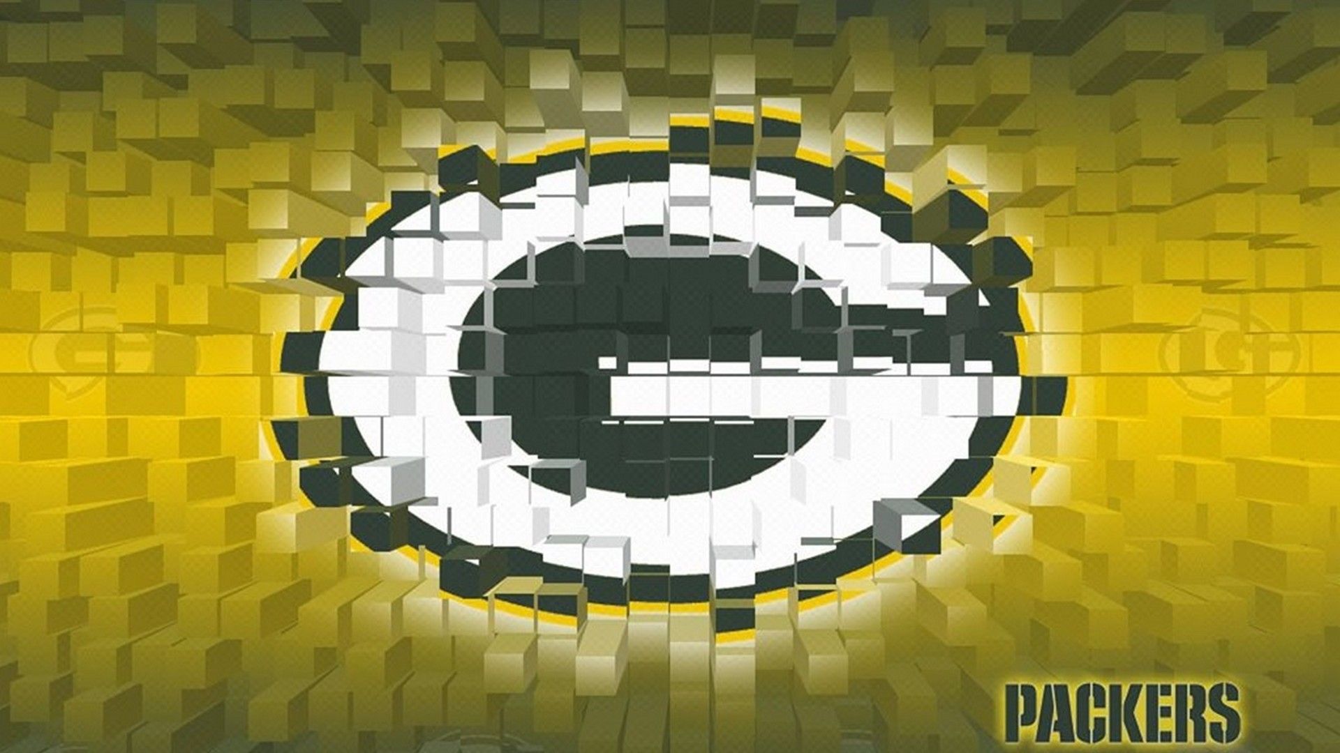 Logo Green Bay Packers 3D, 1920x1080 Full HD, Desktop