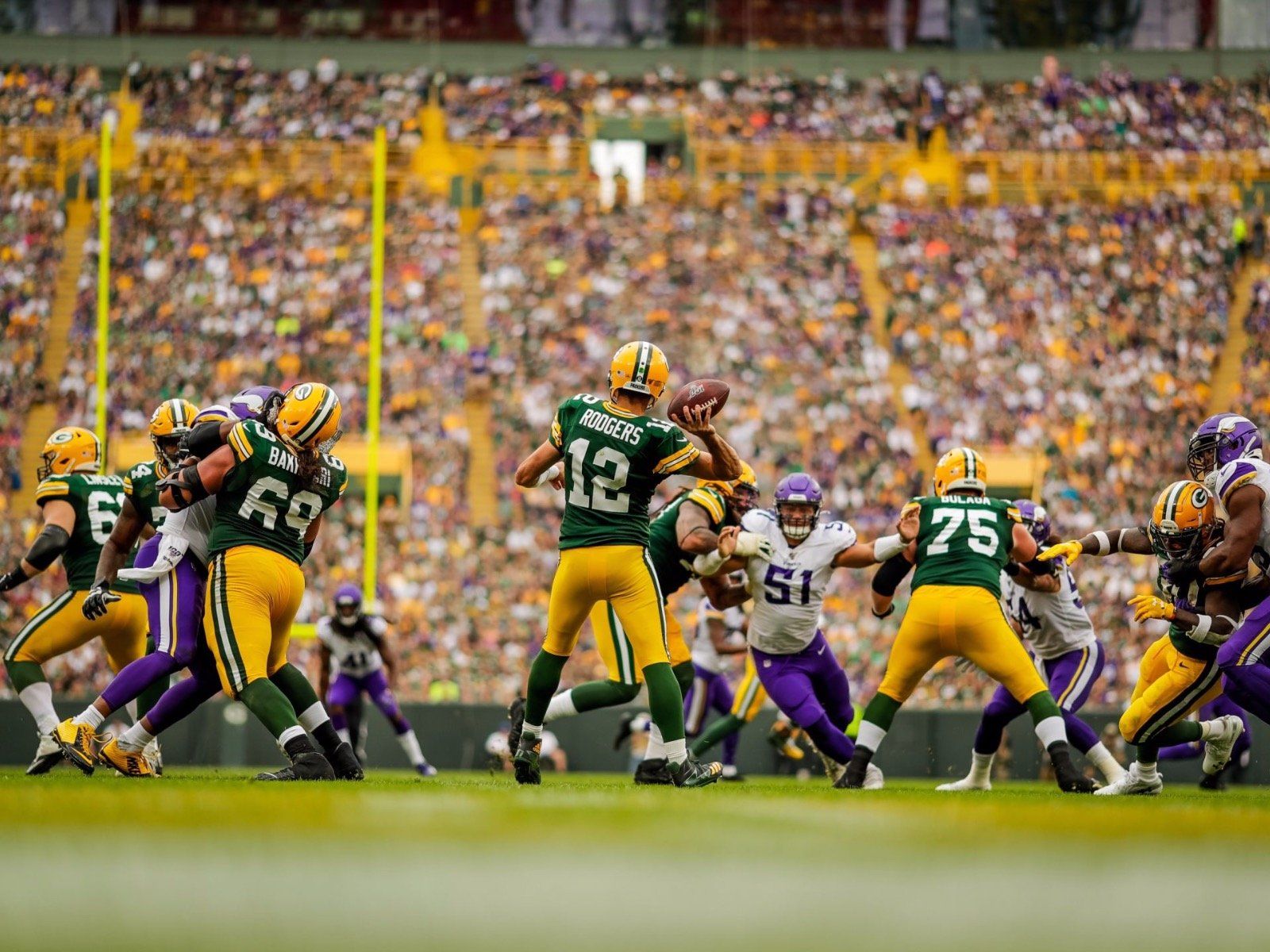 Partita football Green Bay Packers, 1600x1200 900p, Desktop