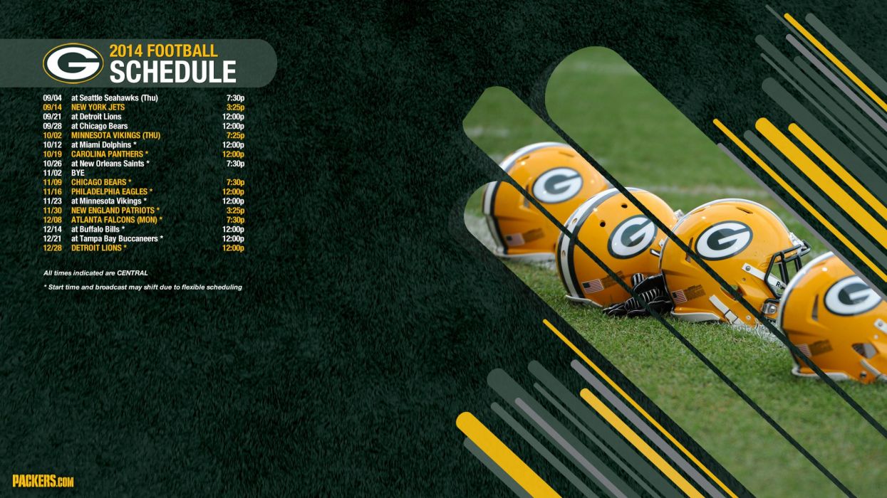 Caschi Green Bay Packers calendario, 1245x700 HD, Desktop