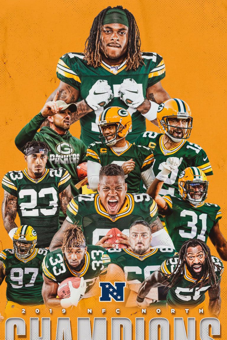 Green Bay Packers giocatori campioni, NFL, 768x1152 Verticale, Mobile