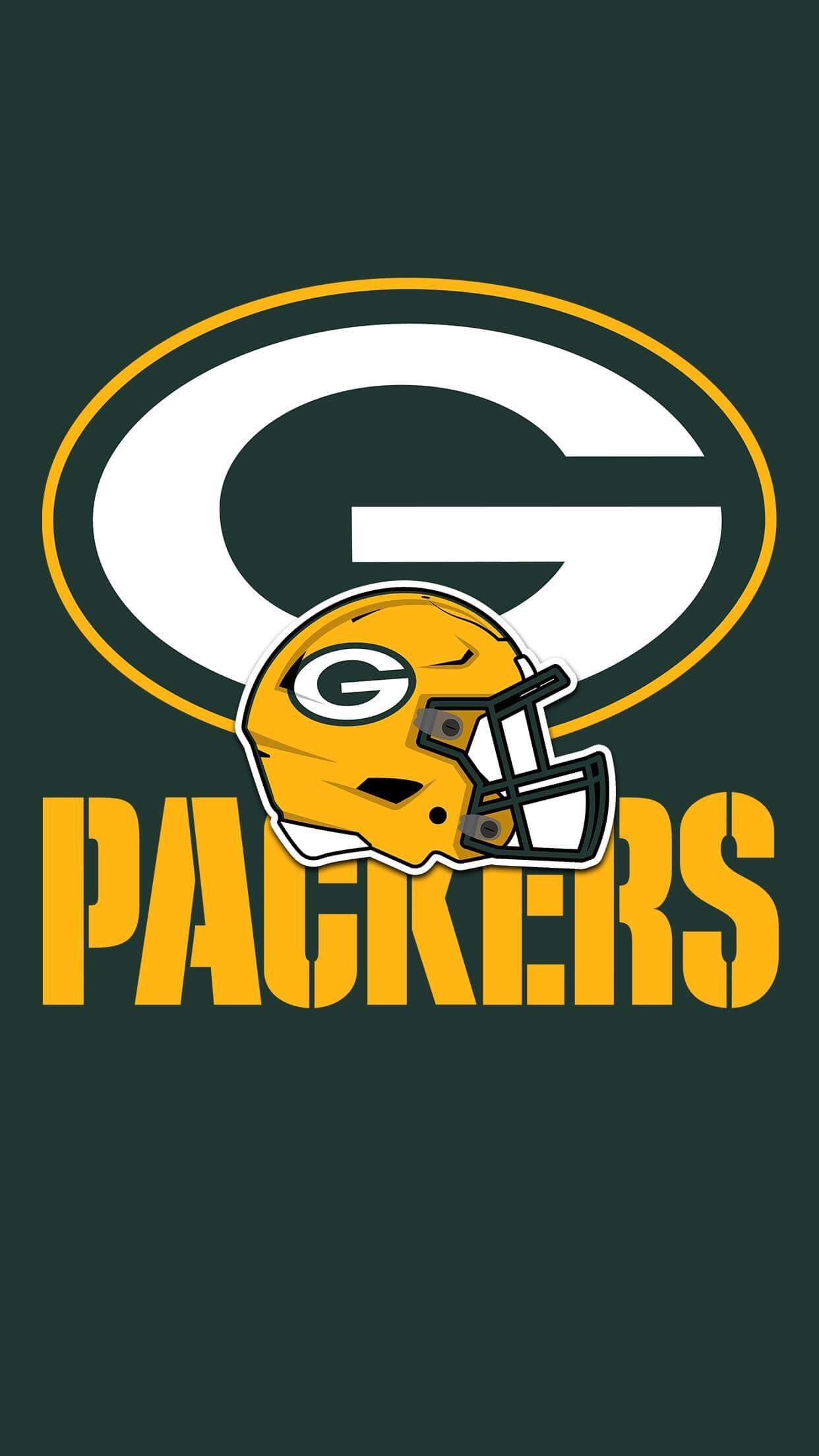 Logo Green Bay Packers, 1242x2208 Full HD Verticale, Smartphone