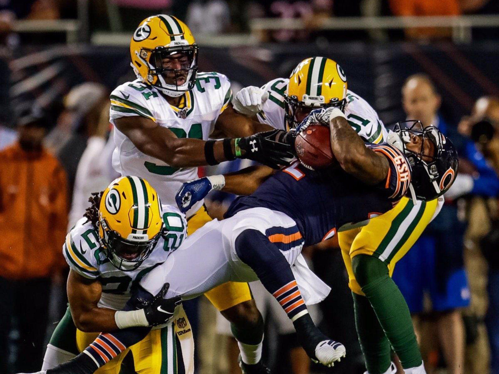 Giocatore football Green Bay Packers, 1080x1920 Verticale, Mobile
