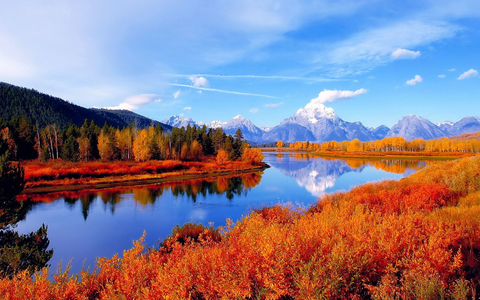 Lago montano paesaggio autunnale, 1920x1200 Full HD+, Laptop