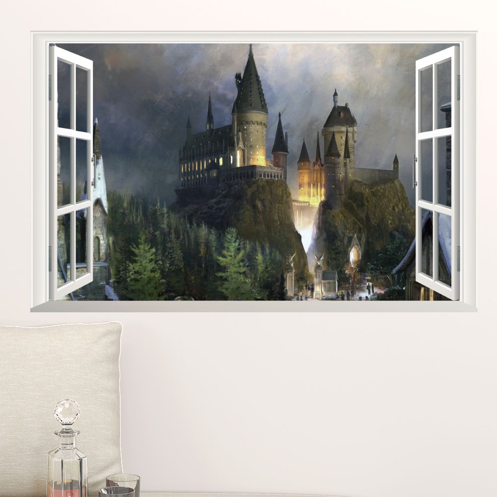 Castello Hogwarts finestra 3D, 1001x1001 HD, PC Desktop