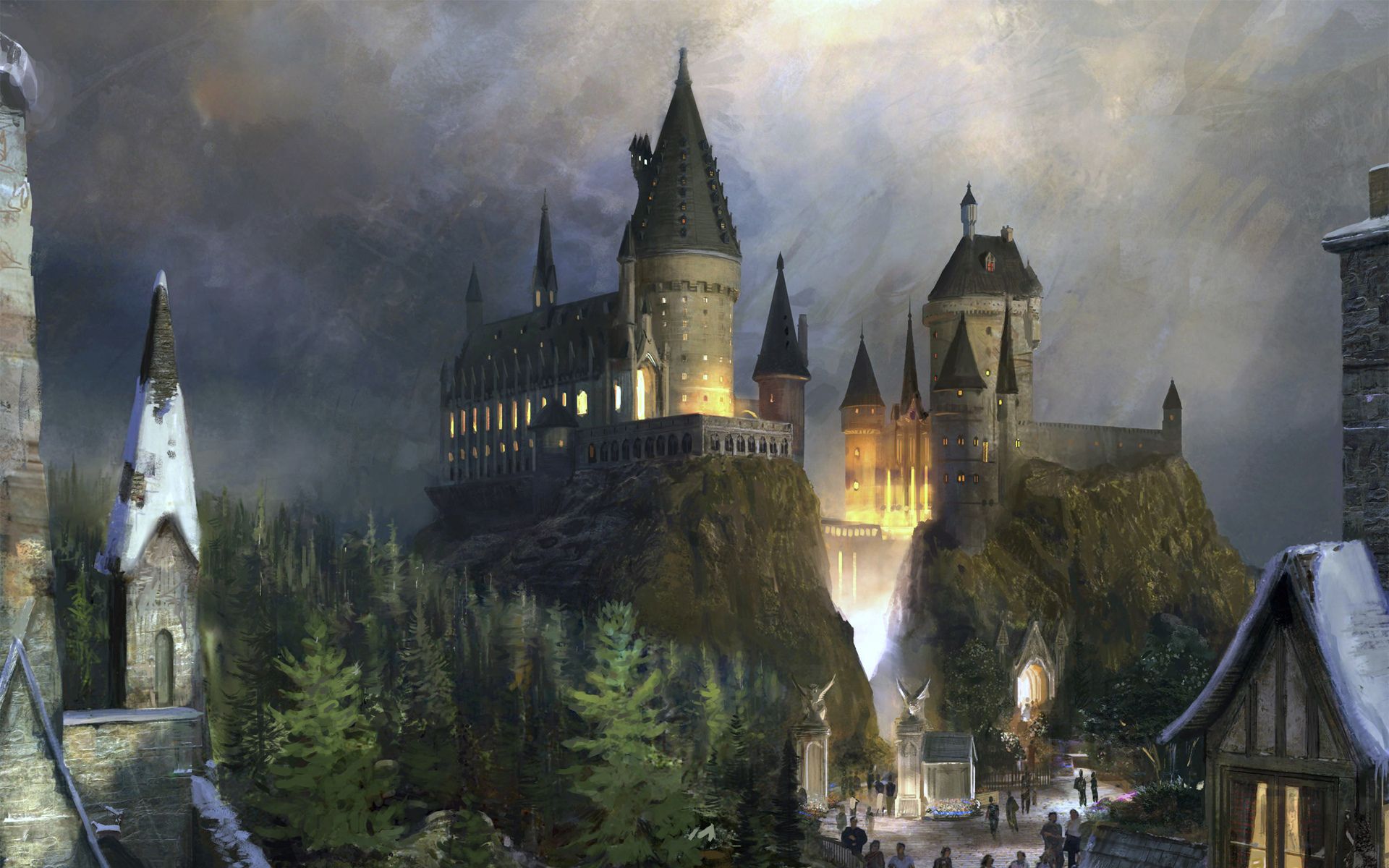 Diagon Alley, Harry Potter e Hagrid, mondo magico, 2048x2048 Hi-Res, Desktop