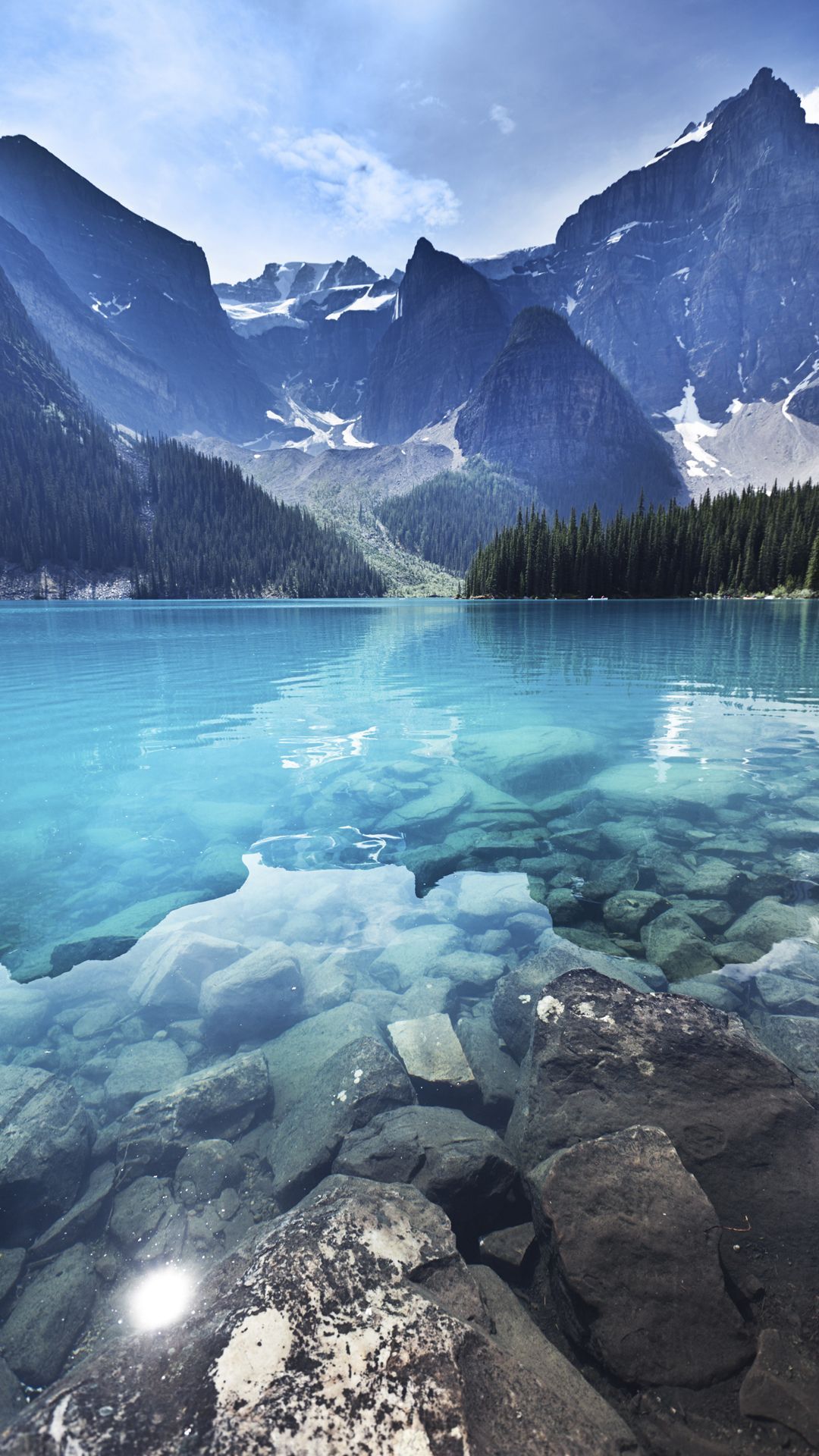 Lago montano acqua turchese, 1080x1920 Full HD Verticale, Smartphone