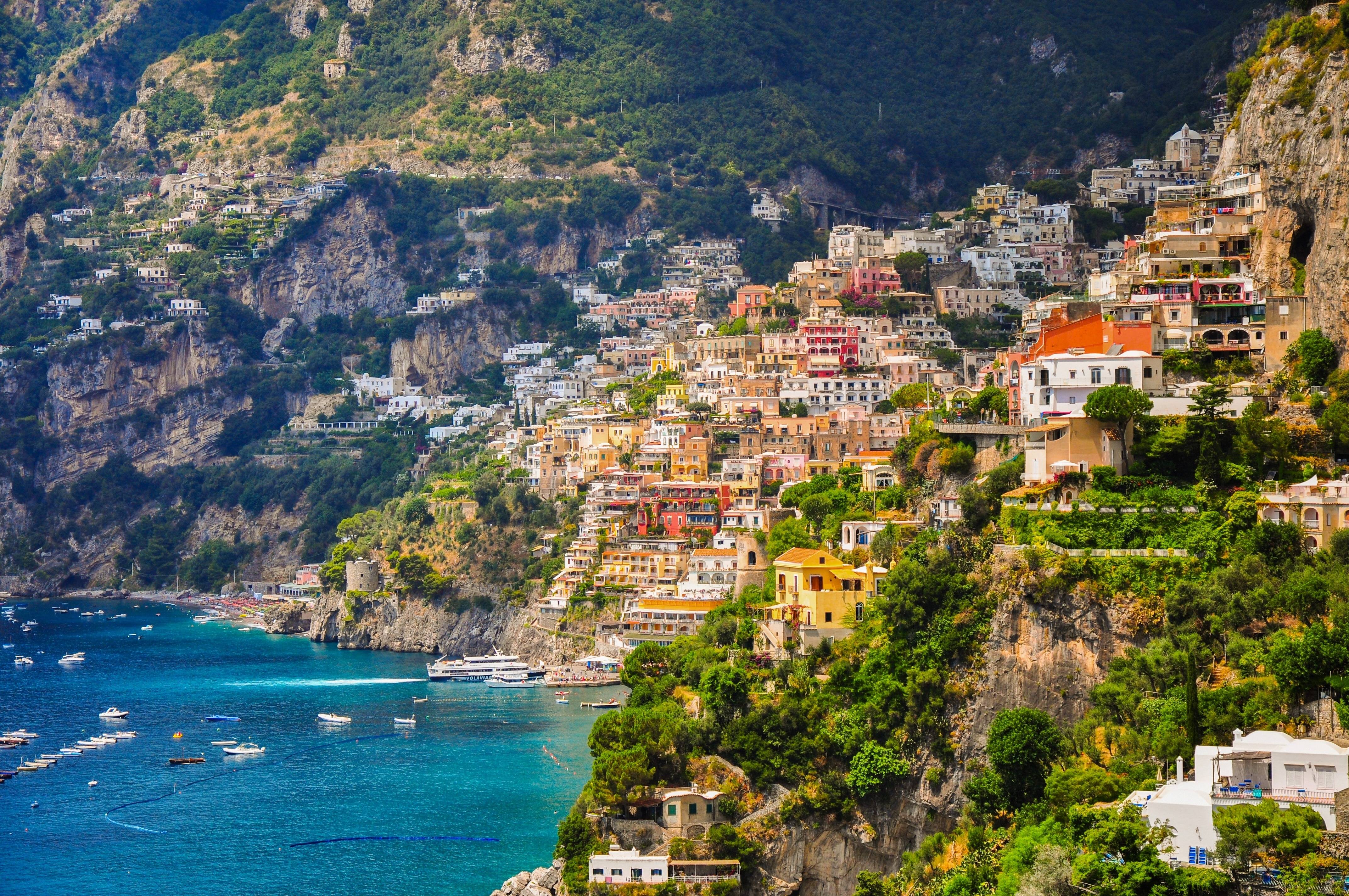 Costiera Amalfitana, Positano, Italia, 4288x2848 UHD, Monitor Gaming