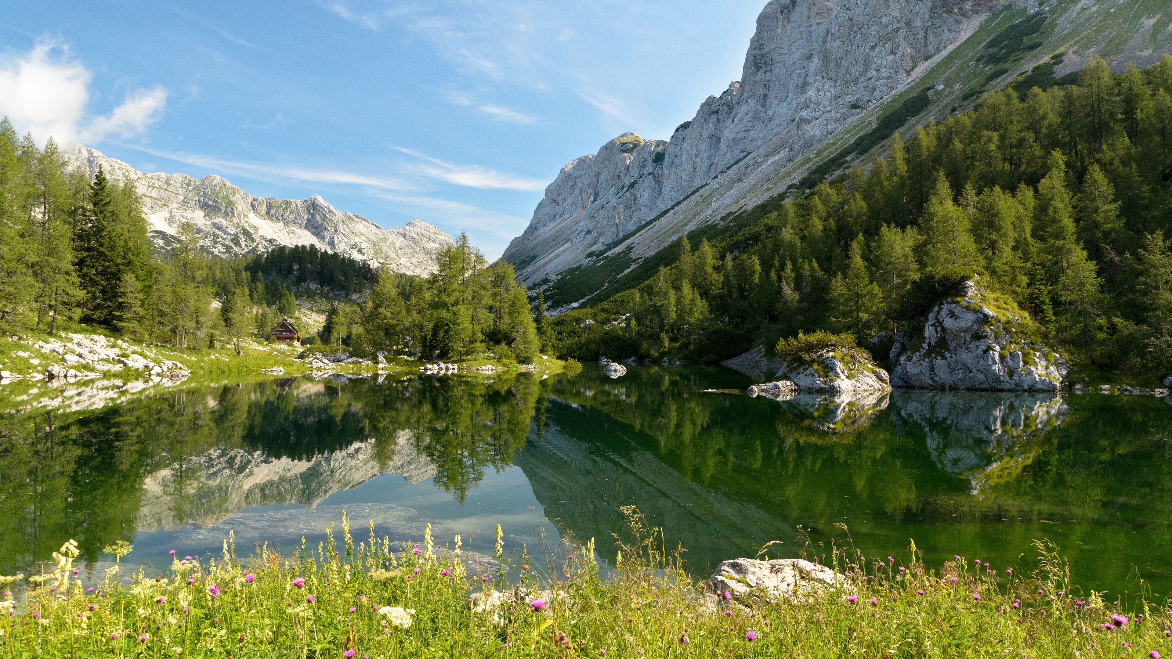 Montagne carsiche fiume verde, 14000x6937 UHD, Monitor Gaming